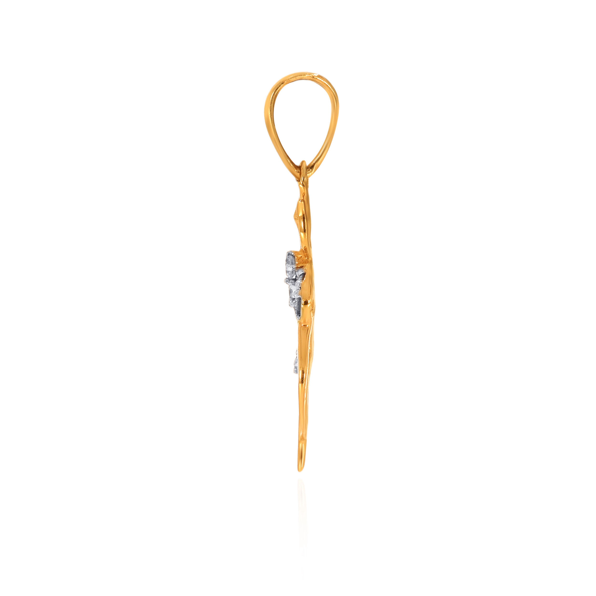 Ganpati Aura Diamond Pendant - Senco Gold and Diamonds
