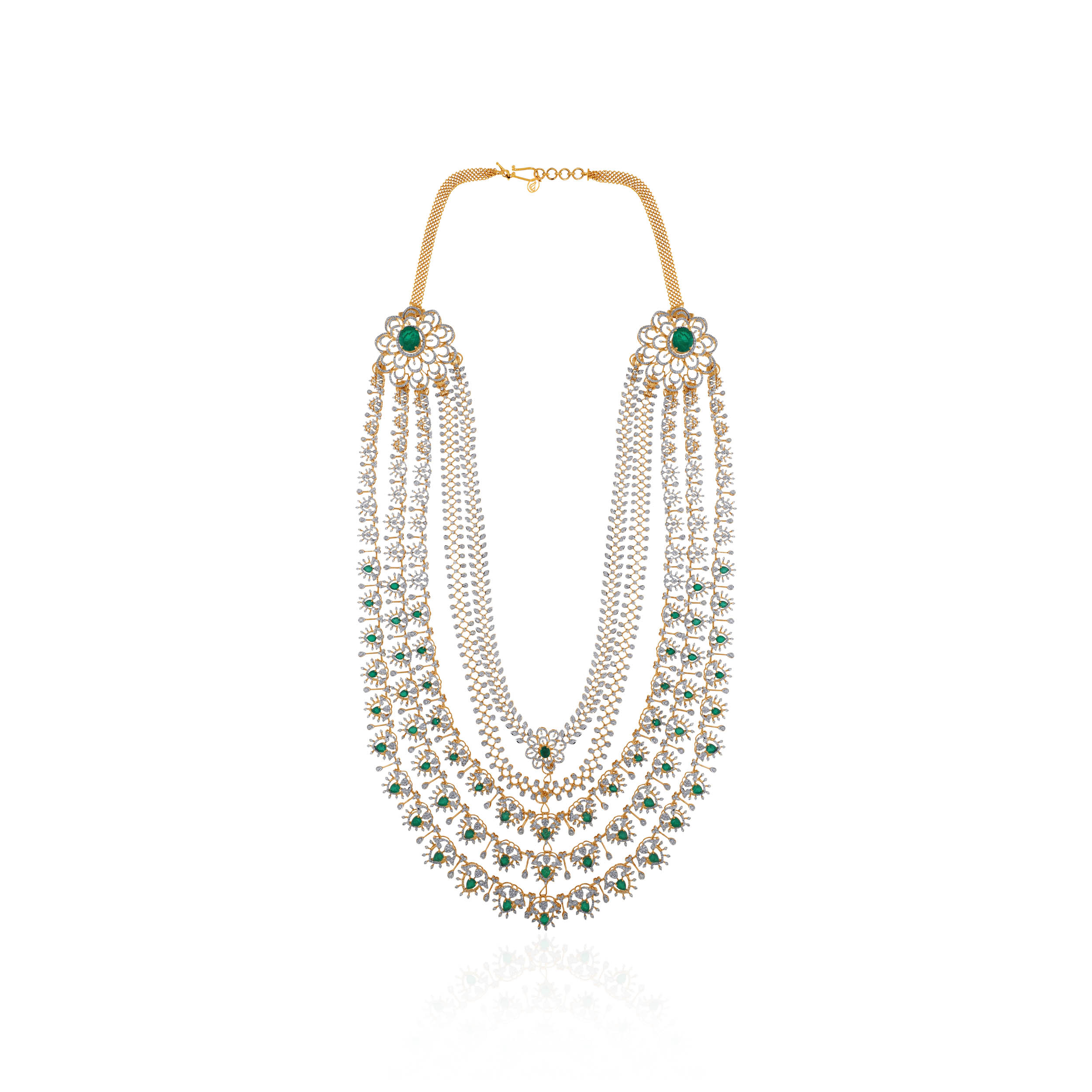 14K Yellow Gold Diamond Necklace-DGN-D000765426 - Senco Gold and Diamonds