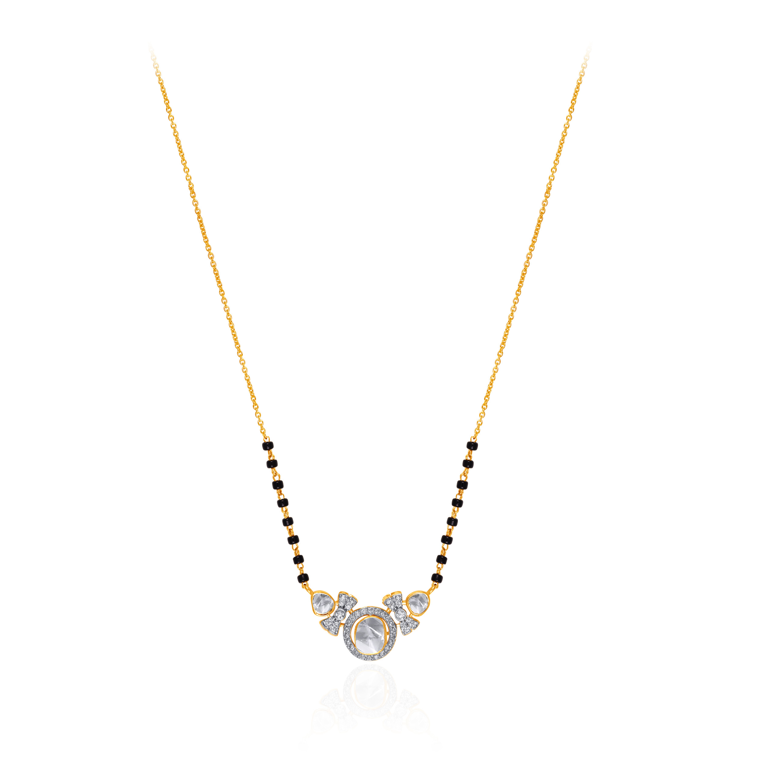 Shimmering Harmony Diamond Mangalsutra - Senco Gold and Diamonds