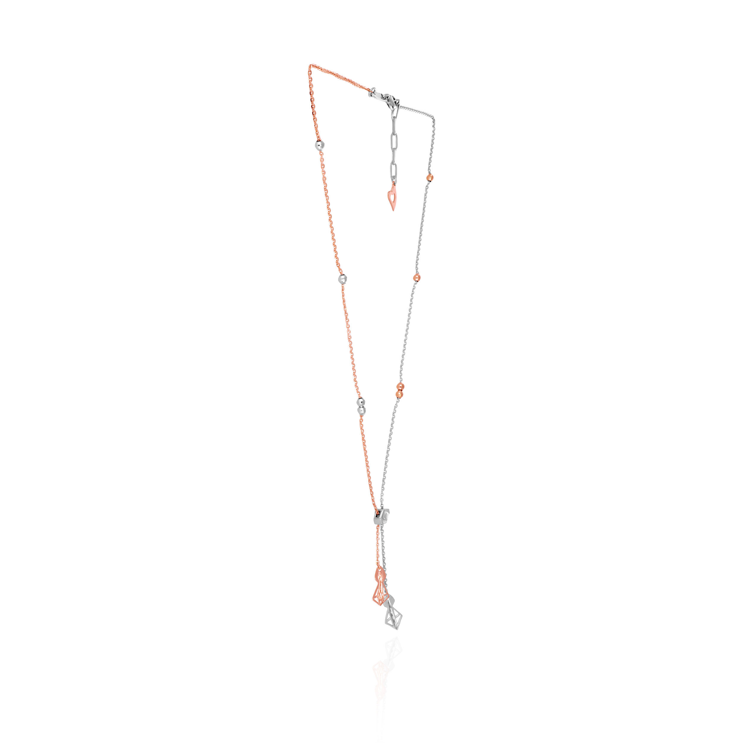 RoseMist Platinum Tie Chain - Senco Gold and Diamonds
