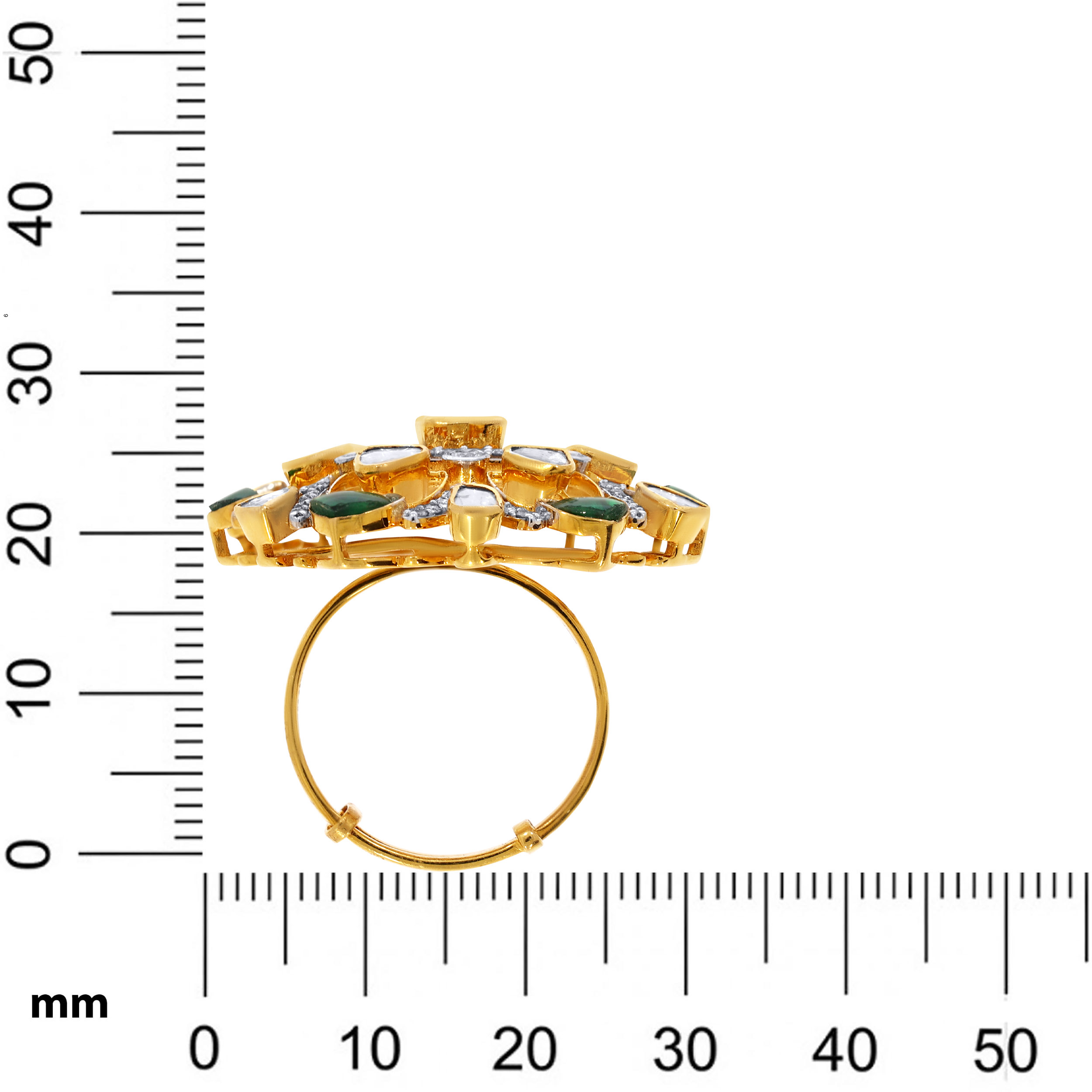 Regalia Mandala Polki Diamond Ring - Senco Gold and Diamonds