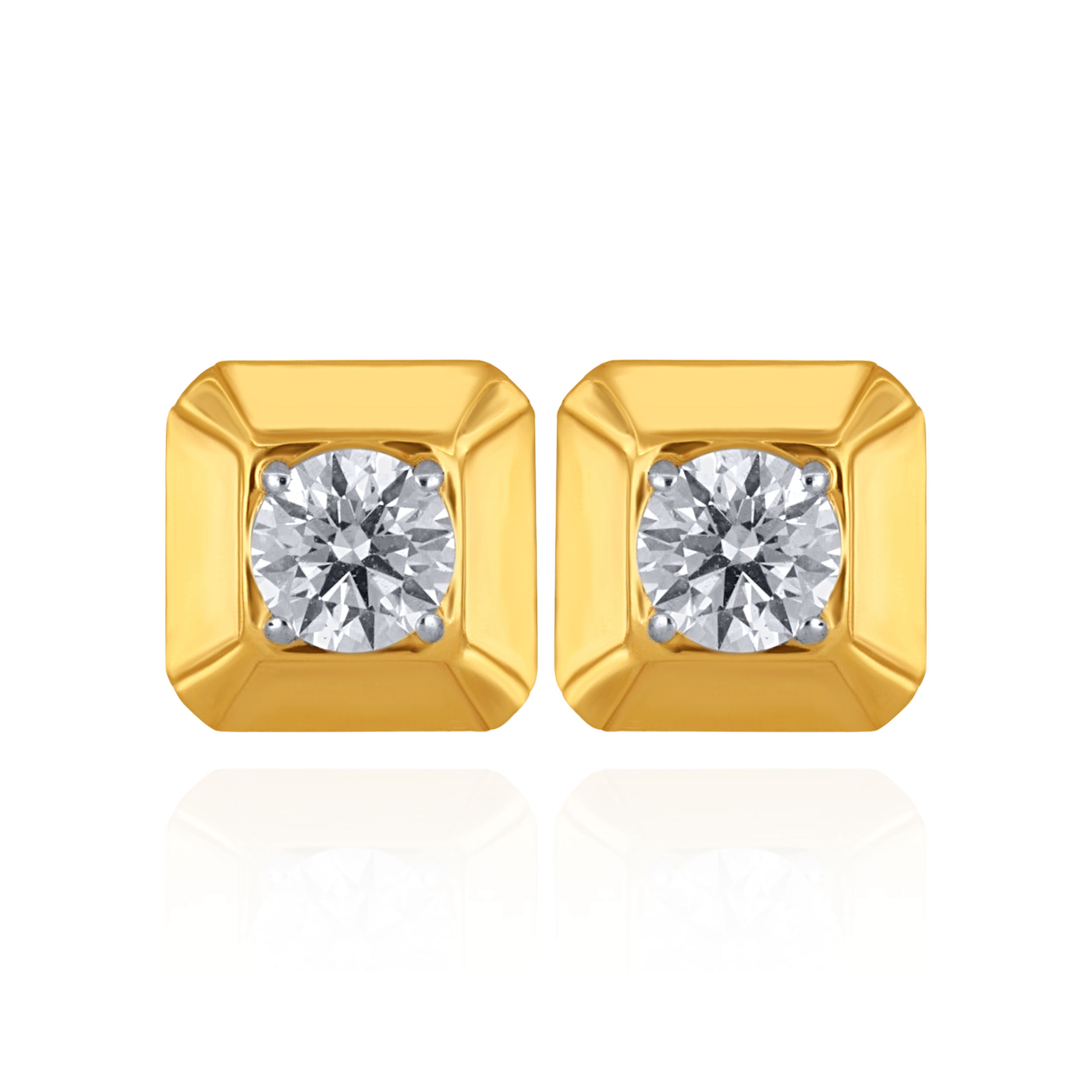 Grace Square Diamond Studs - Senco Gold and Diamonds