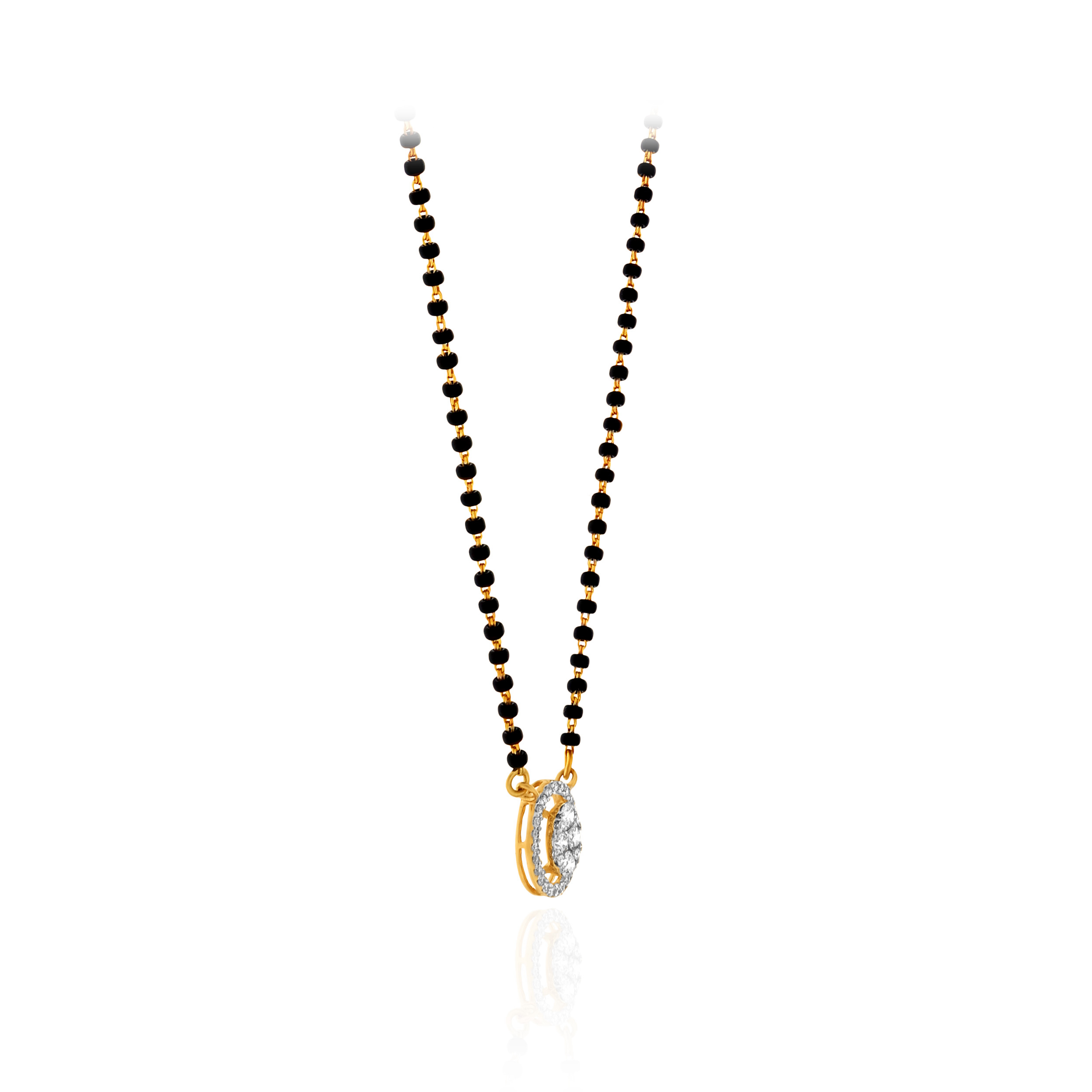 Eternal Embrace Diamond Mangalsutra Pendant - Senco Gold and Diamonds