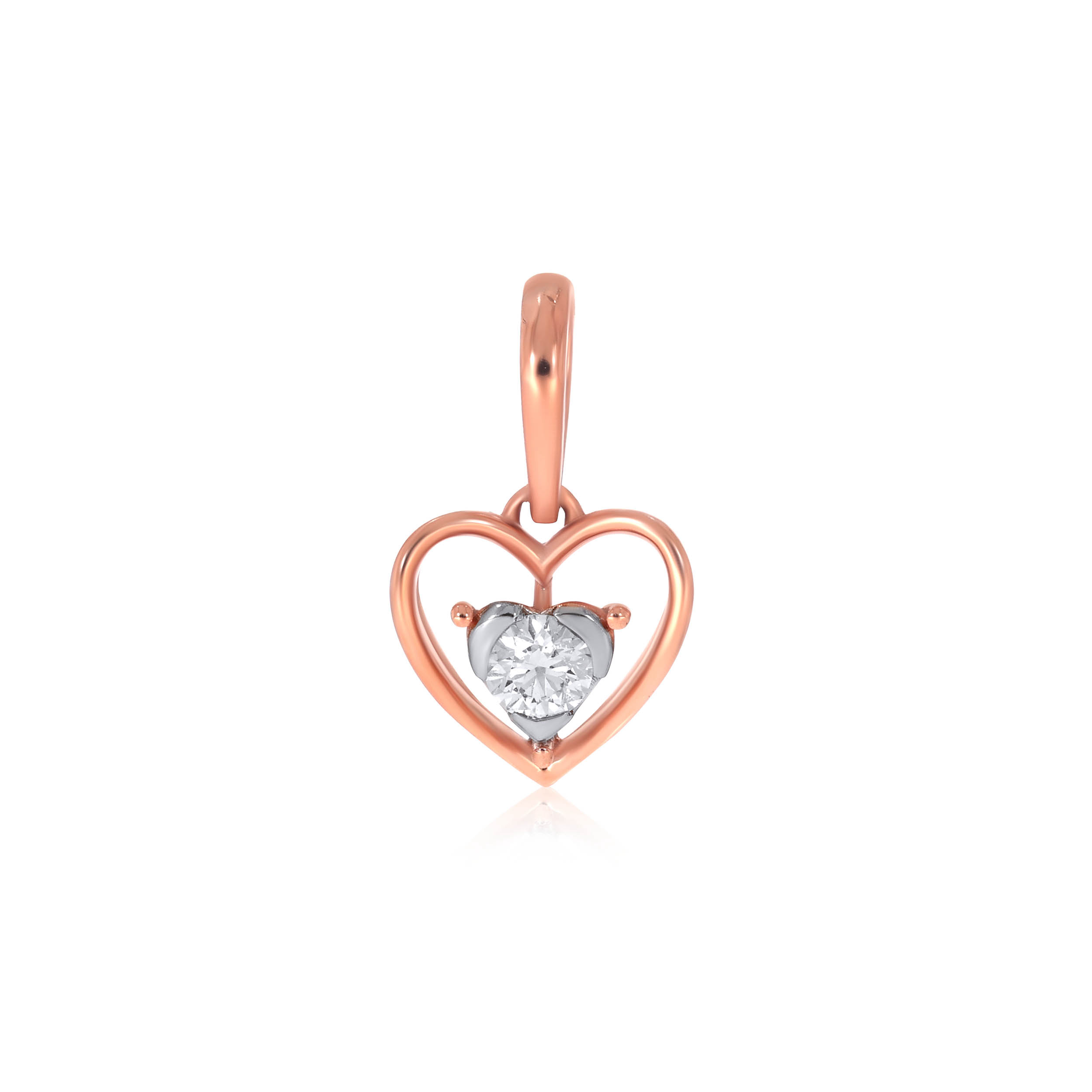 Heart Within Diamond Pendant - Senco Gold and Diamonds
