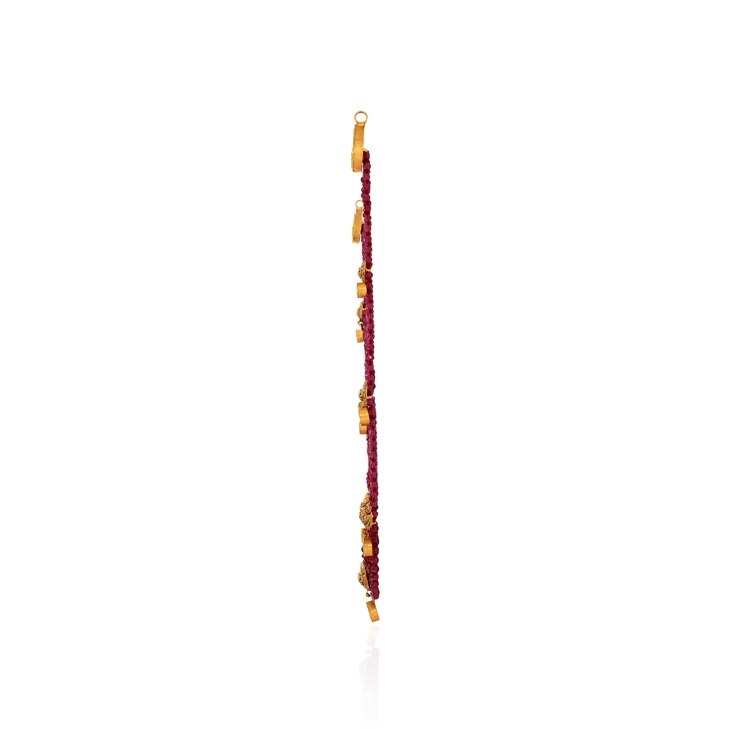 22K Yellow Gold Kundan Necklace-GN-D000788421 - Senco Gold and Diamonds