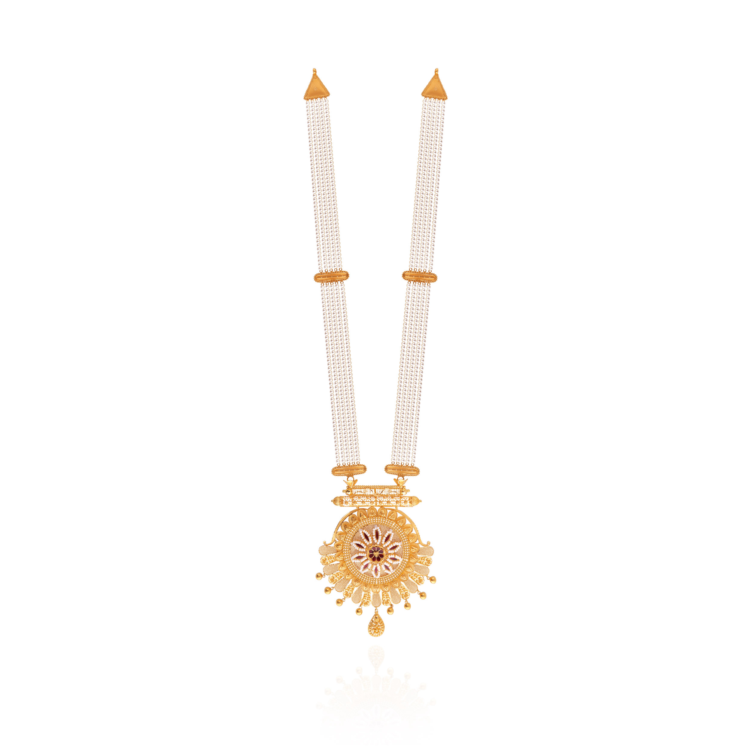 Grandeur Maharani Gold Necklace - Senco Gold and Diamonds