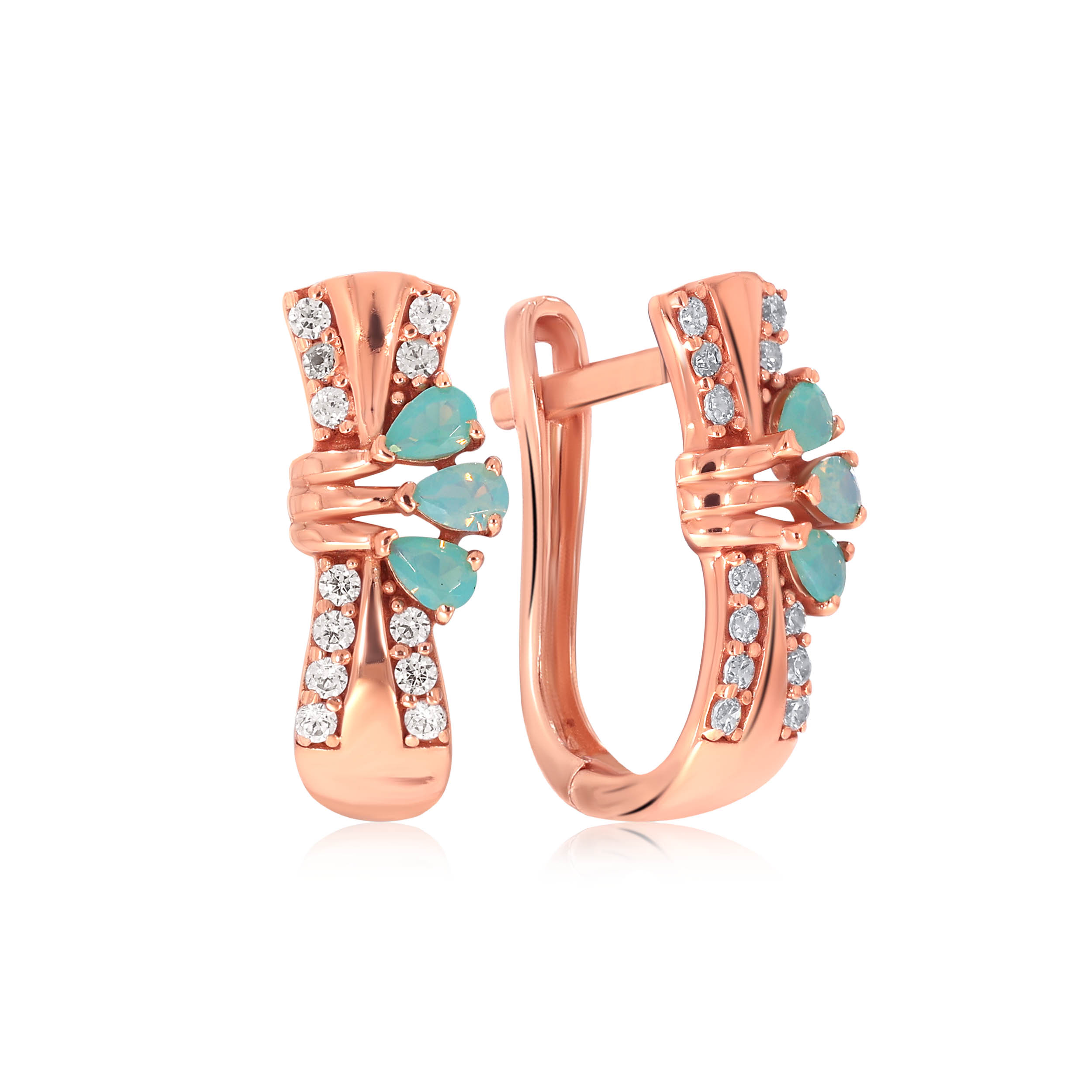 Bow Tie Gold Hoop Earrings - Senco Gold and Diamonds
