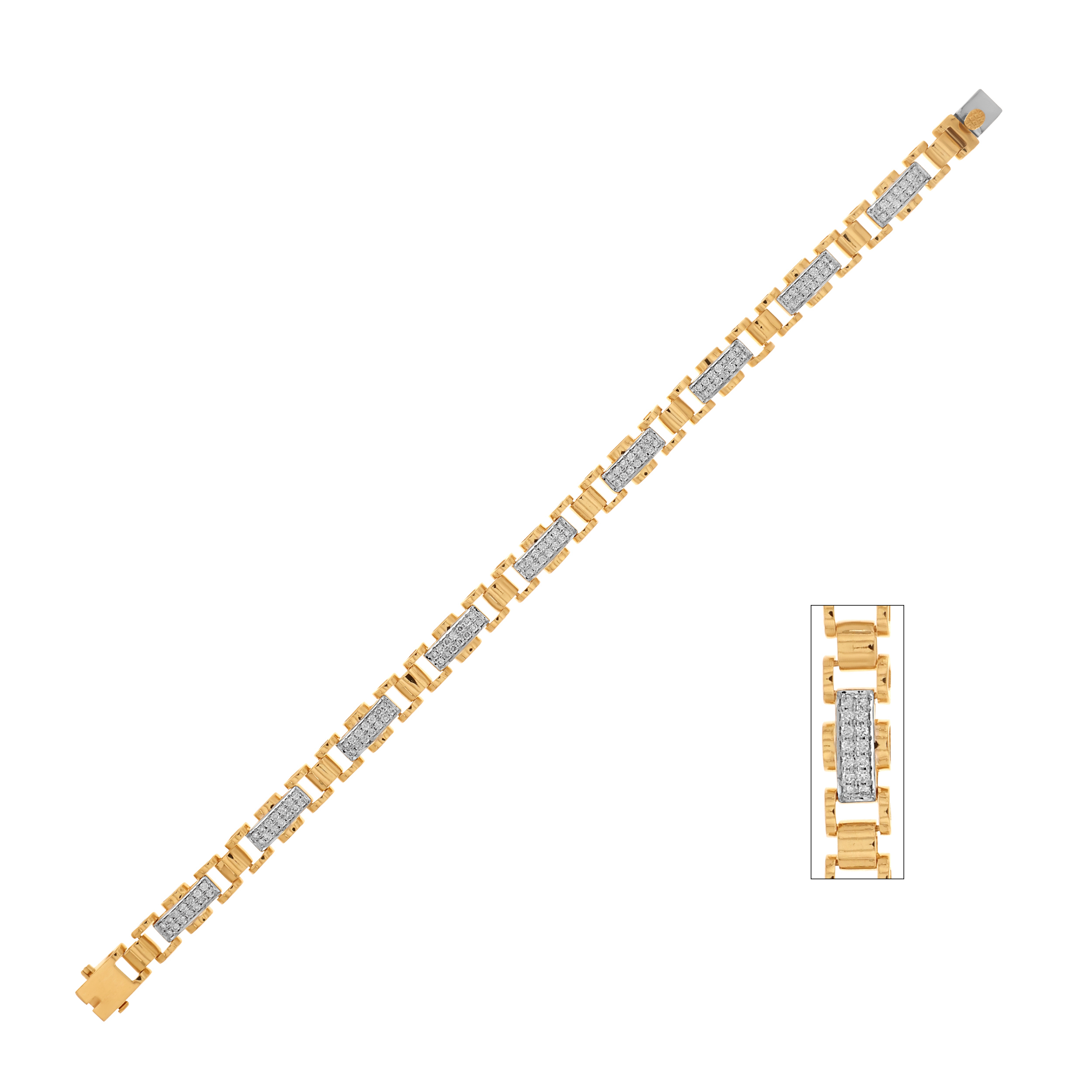 Bold Brilliance Men Diamond Wristlet - Senco Gold and Diamonds
