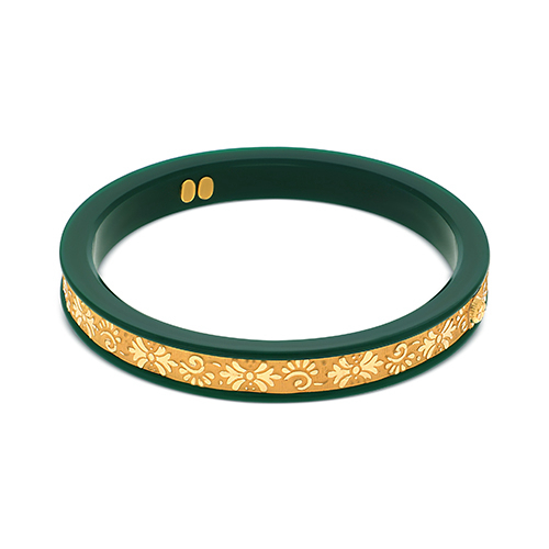 Sacred Elegance Gold Pola Bangle - Senco Gold and Diamonds