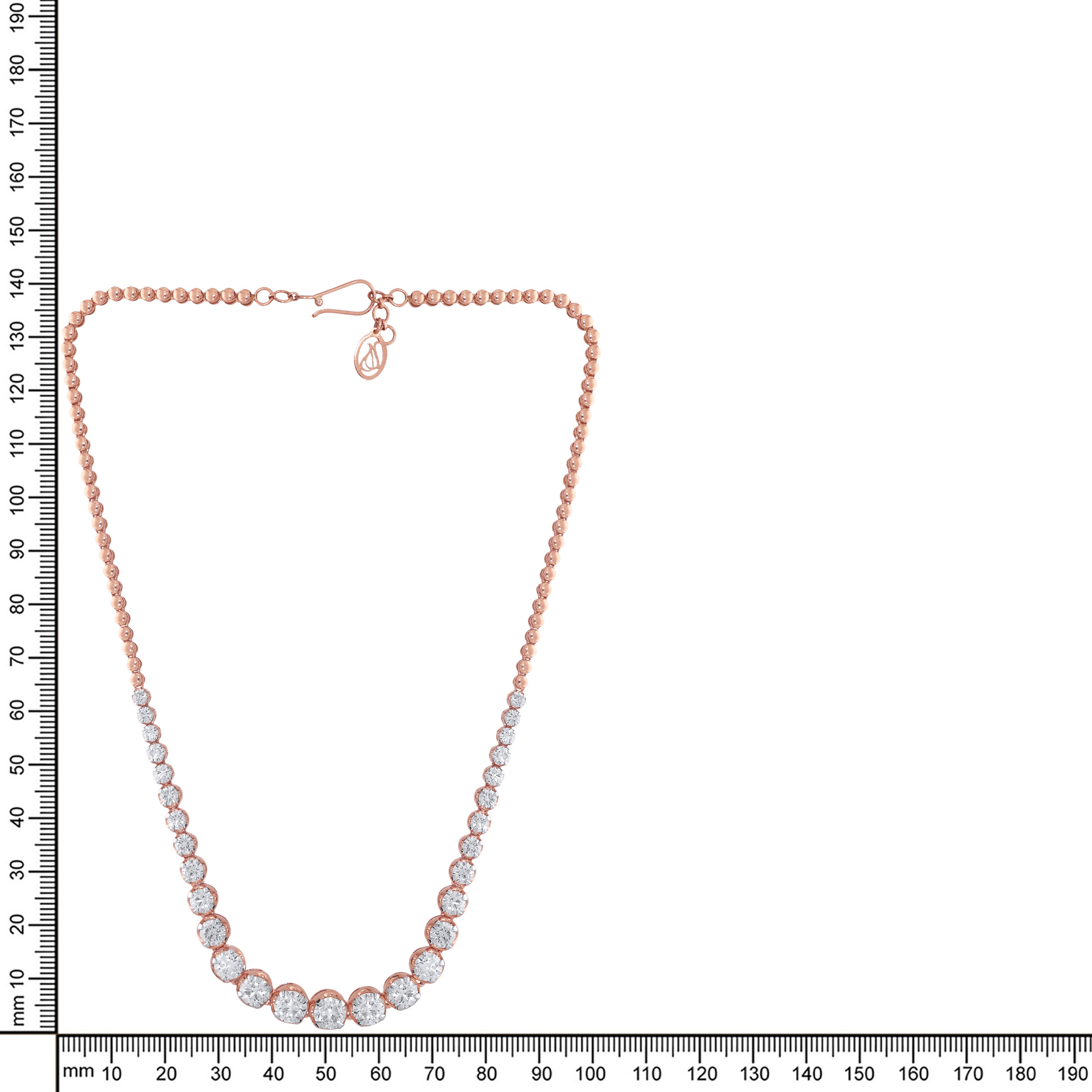 Celestial Gleam Sleek Diamond Necklace - Senco Gold and Diamonds