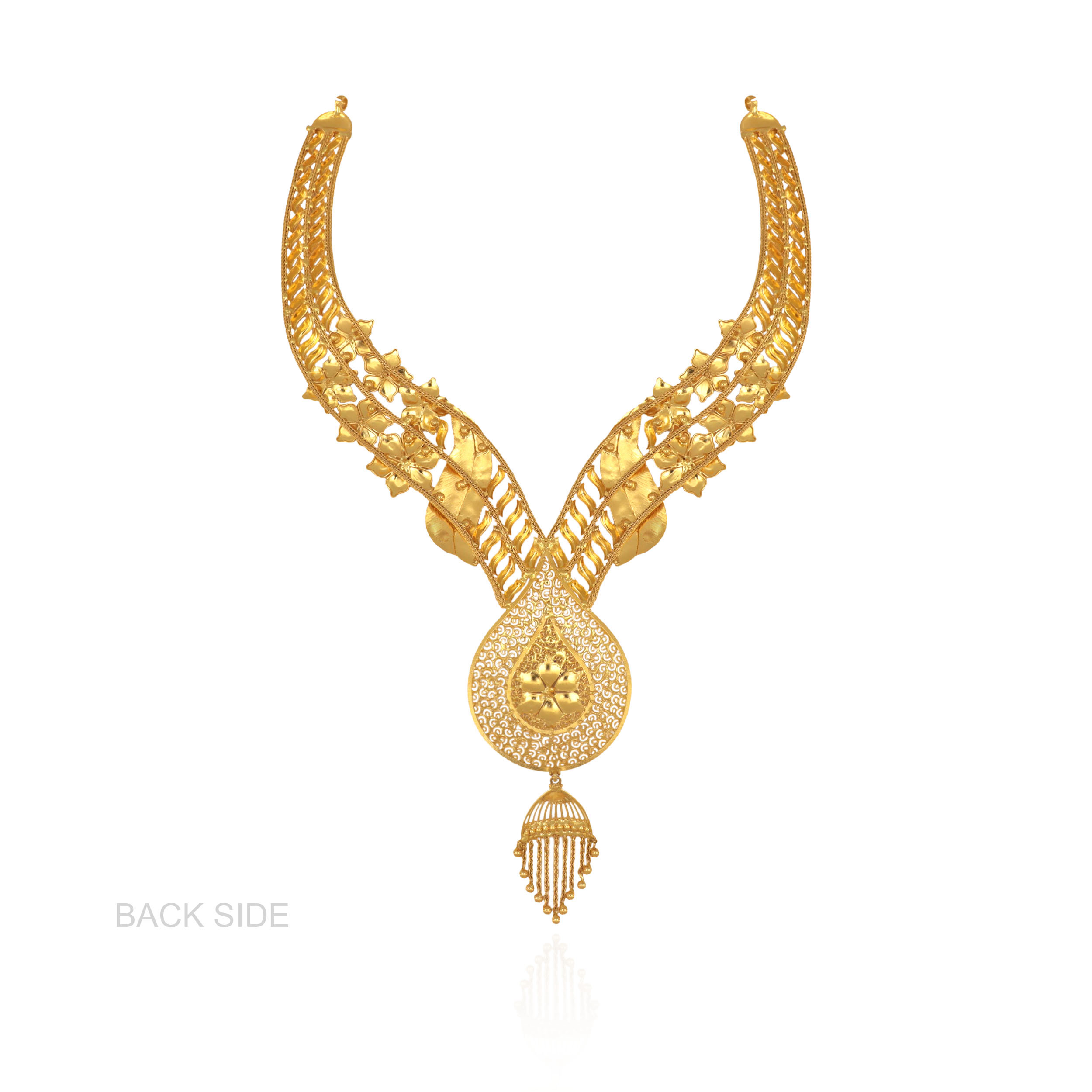 Aureline Enamel Grace Gold Necklace - Senco Gold and Diamonds