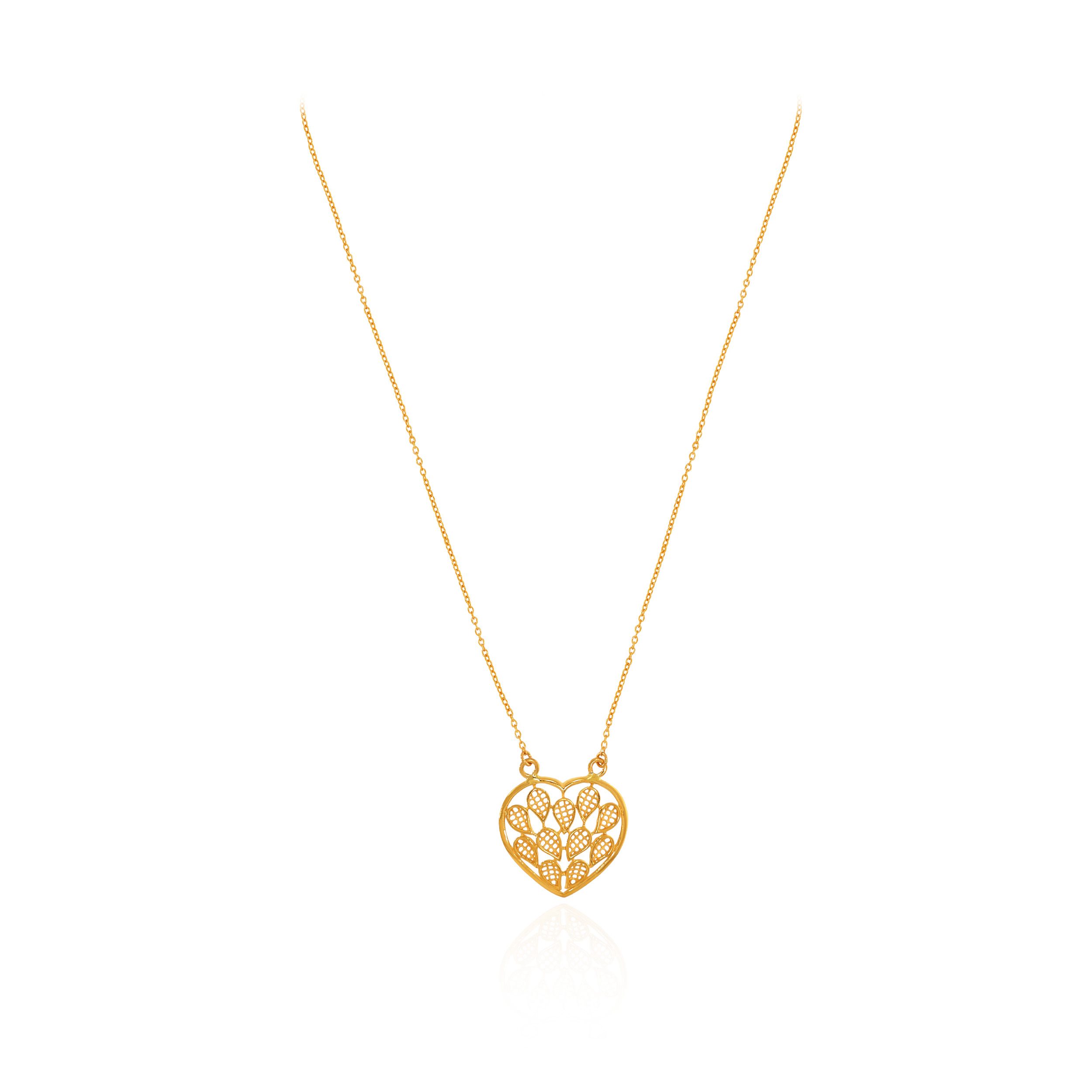 22K Yellow Gold Chain Pendant-GPN-D000772079 - Senco Gold and Diamonds