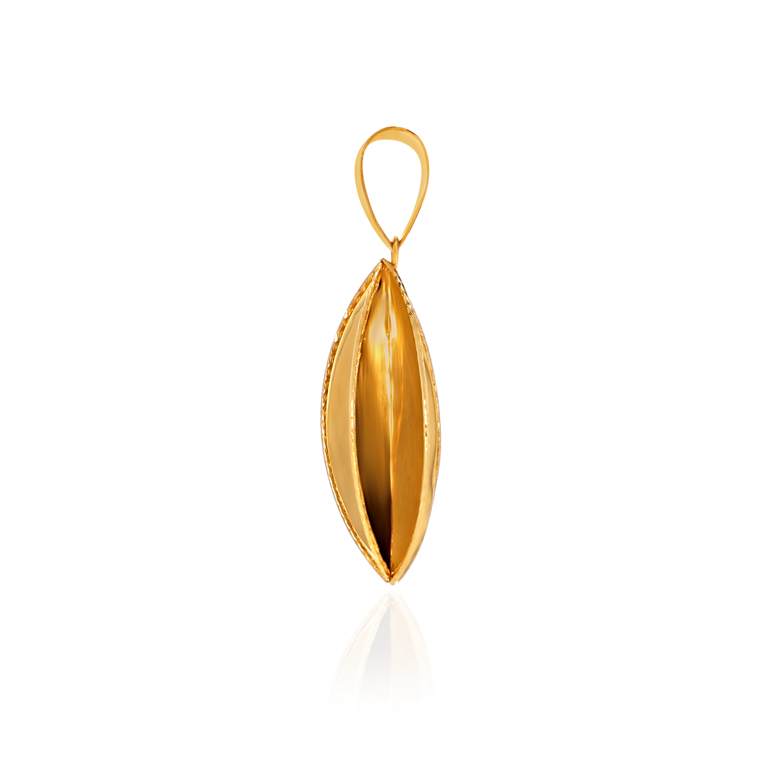 Modern Dimensional Gold Pendant - Senco Gold and Diamonds