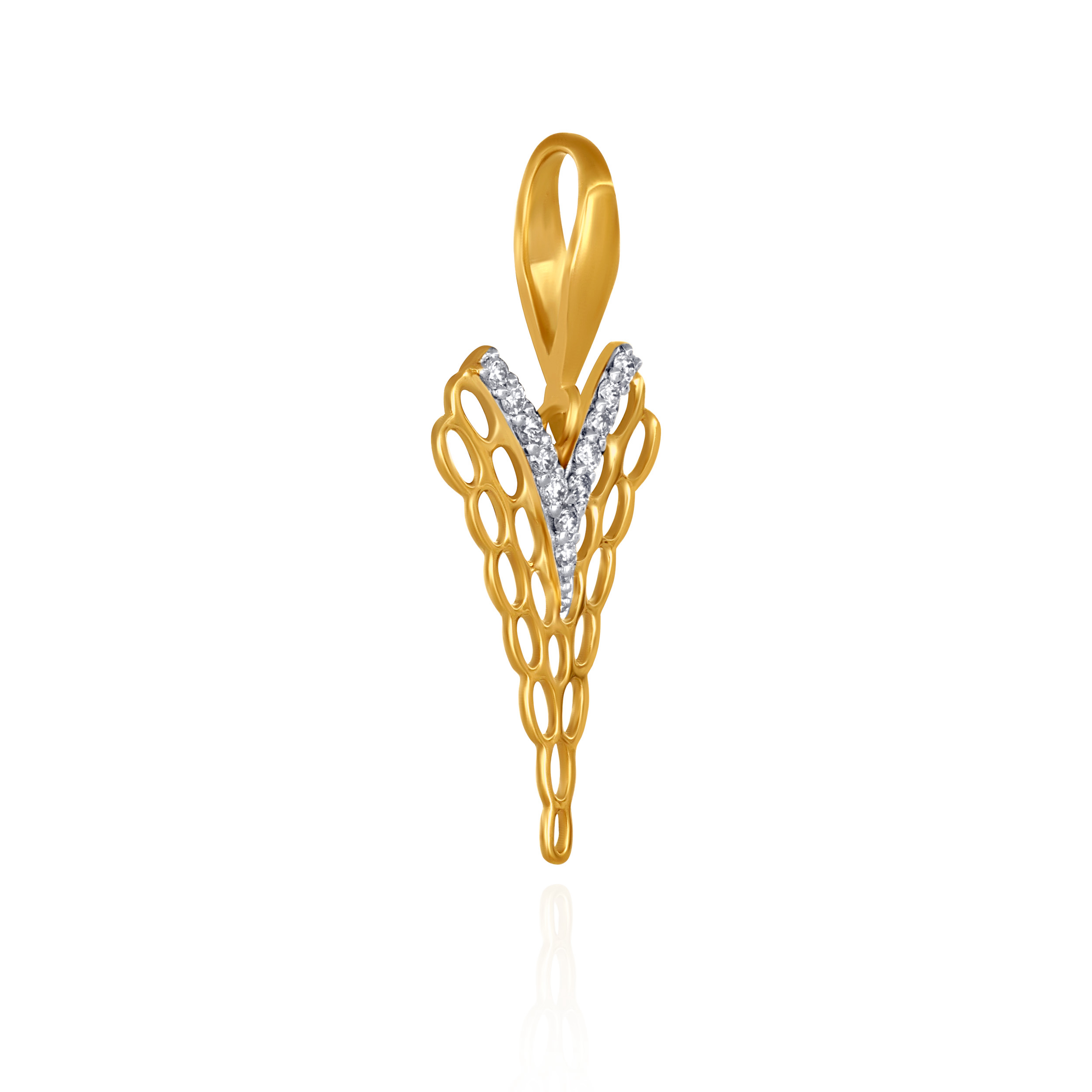 Honeycomb Sparkle Diamond Pendant - Senco Gold and Diamonds