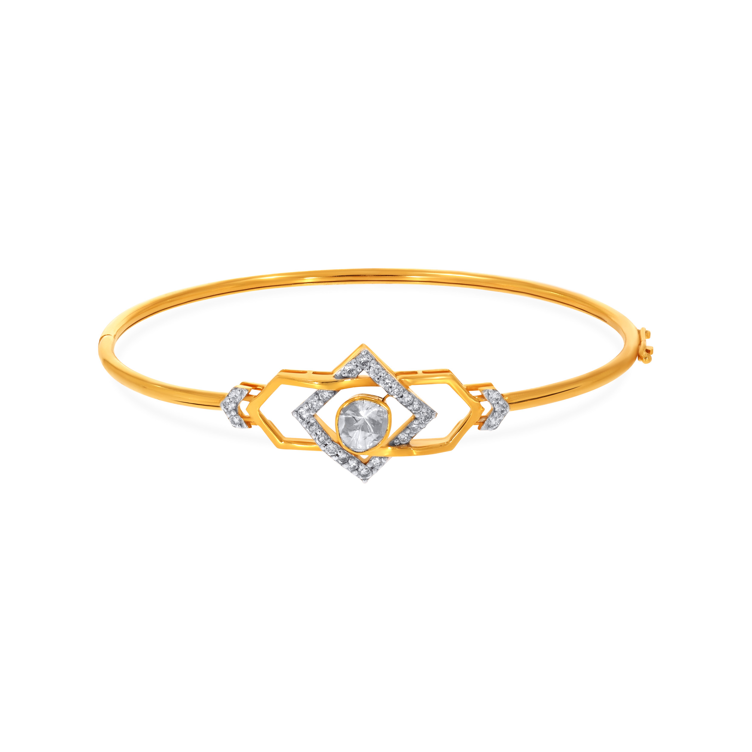 Fashion Fusion Polki Diamond Bracelet - Senco Gold and Diamonds