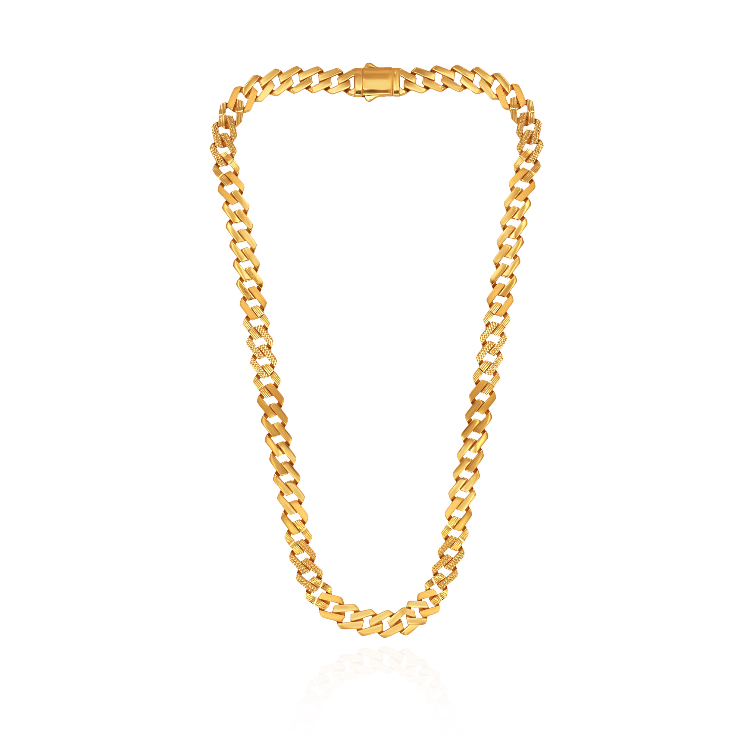 Bold Curb-Link Men's Gold Chain - Senco Gold and Diamonds