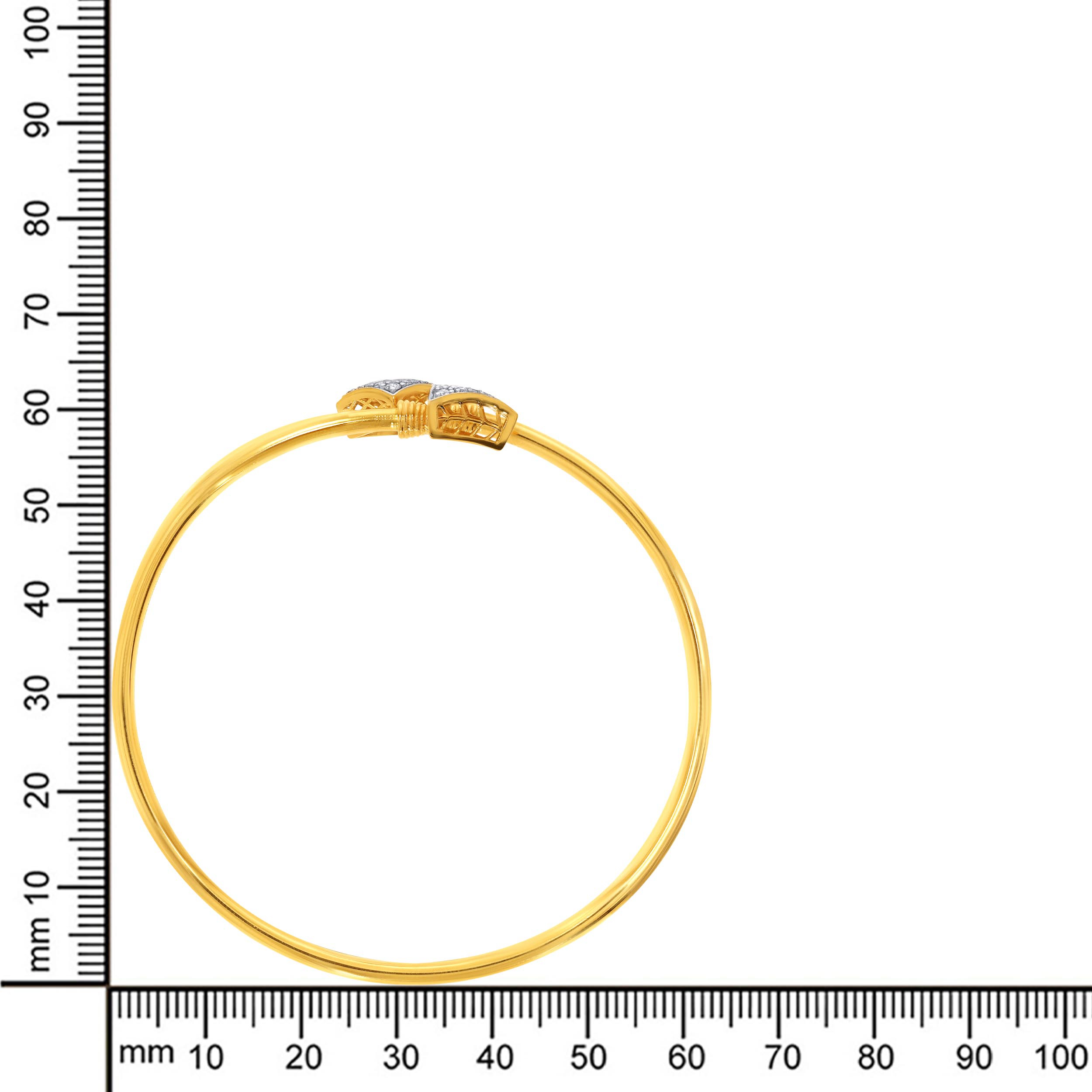 Geometric Glam Diamond Noa Bangle - Senco Gold and Diamonds