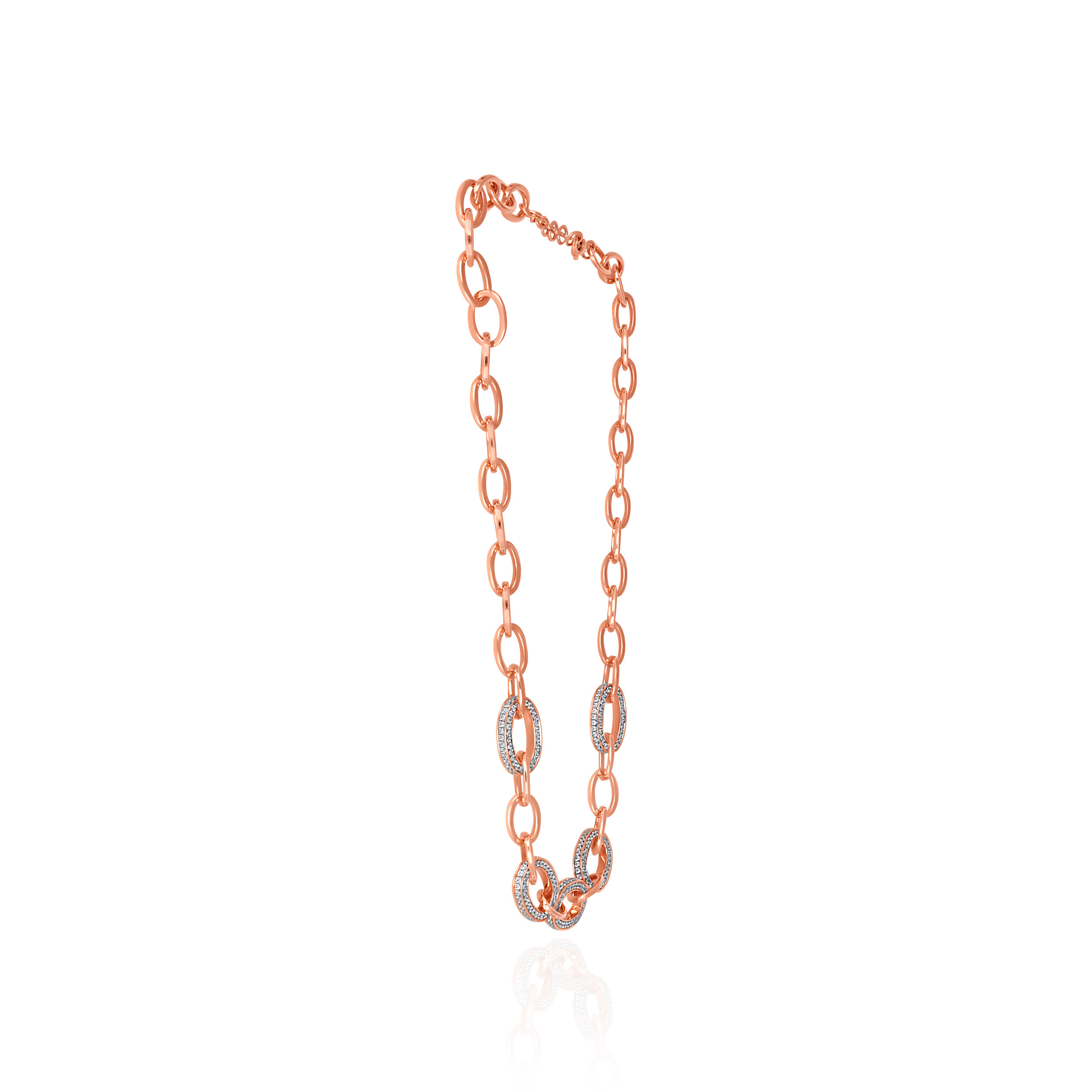 Opaluxe Links Diamond Gold Necklace - Senco Gold and Diamonds