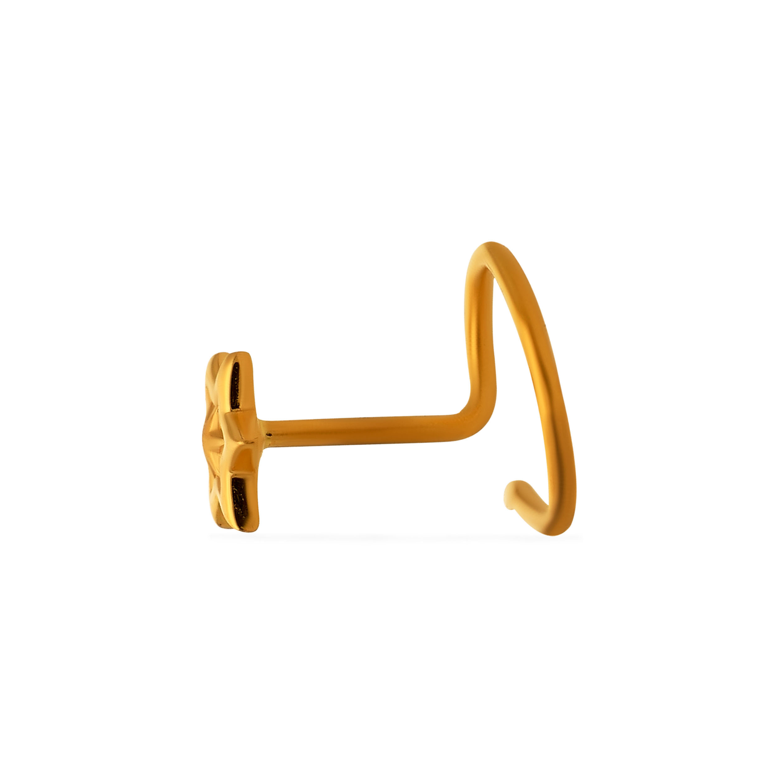 Starry Glint Gold Nose Pin - Senco Gold and Diamonds