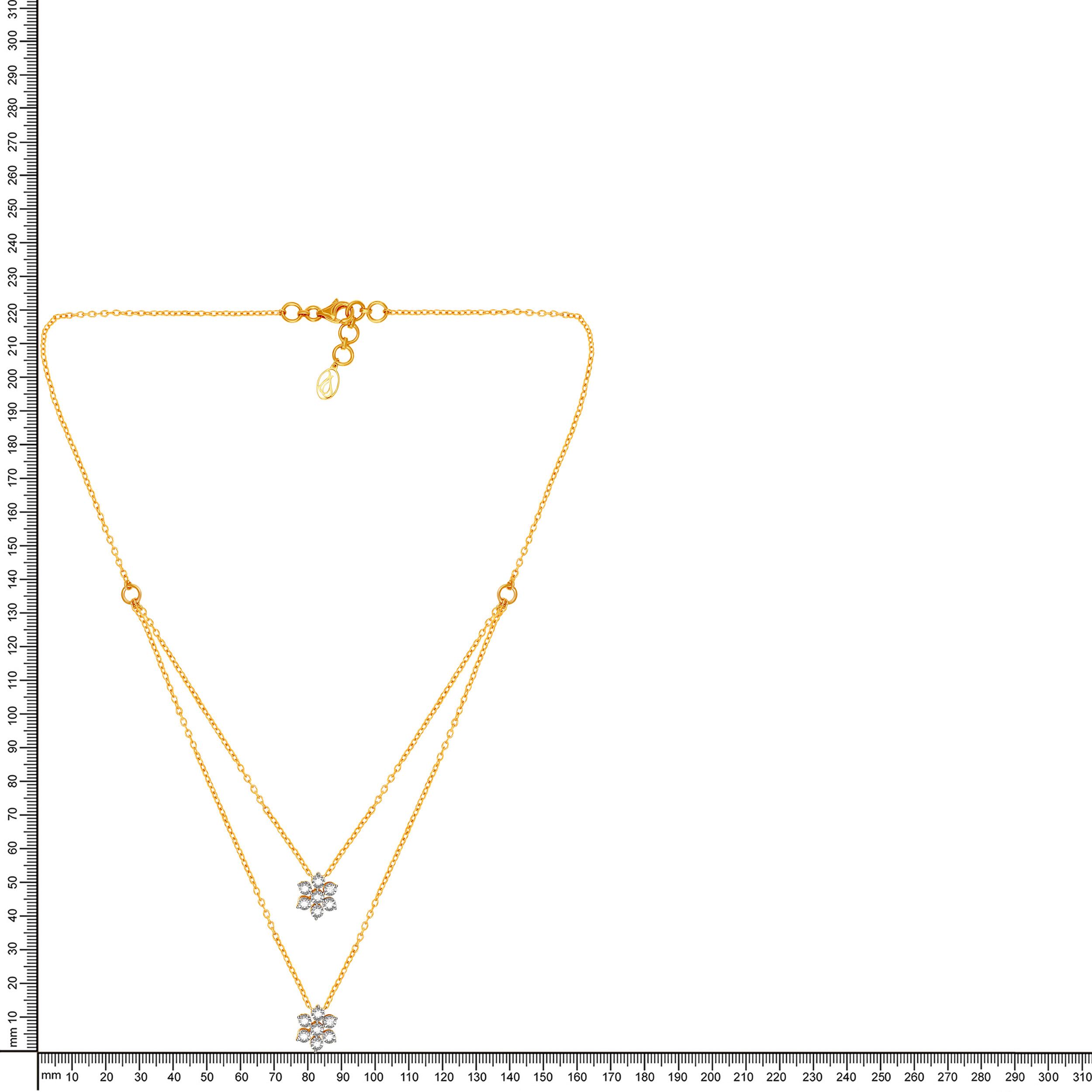 Eternal Curve Layered Diamond Necklace - Senco Gold and Diamonds
