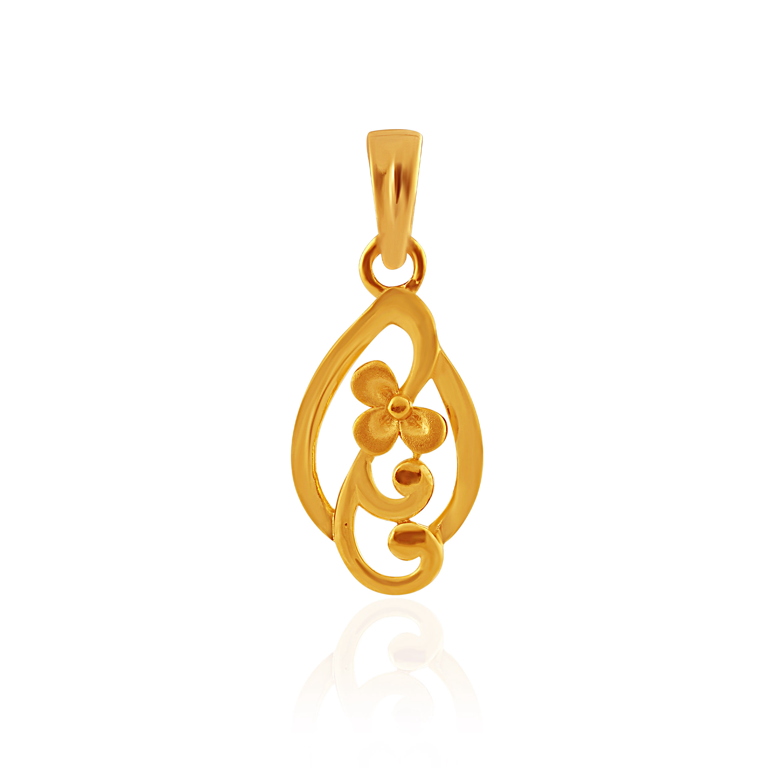 Sunny Openwork Flower Gold Pendant - Senco Gold and Diamonds