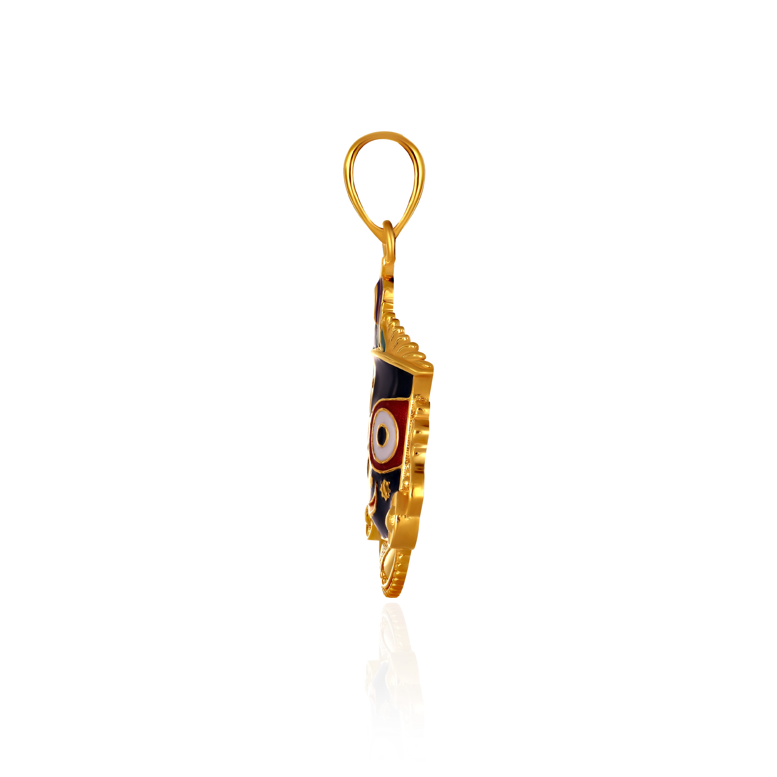 Divine Lord Jagannath Gold Pendant - Senco Gold and Diamonds