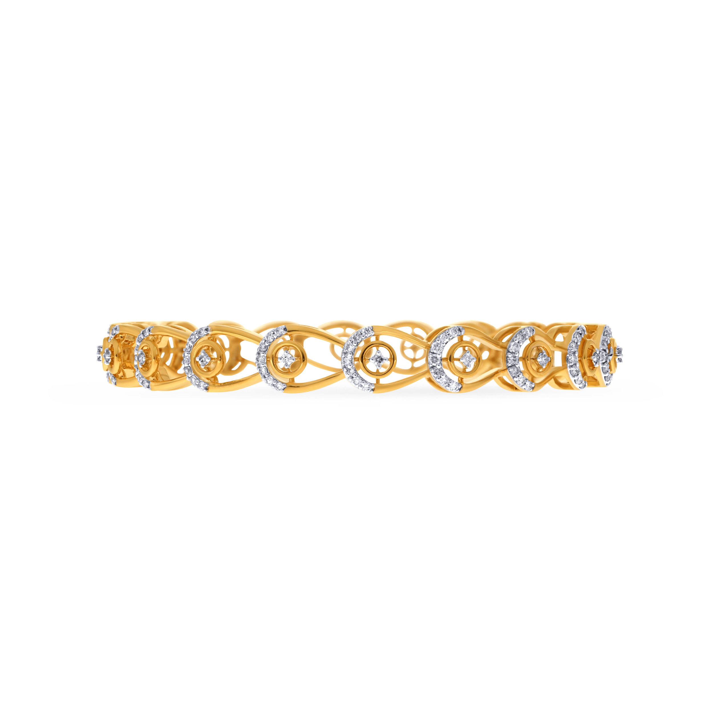 Droplets Array Diamond Bangle - Senco Gold and Diamonds