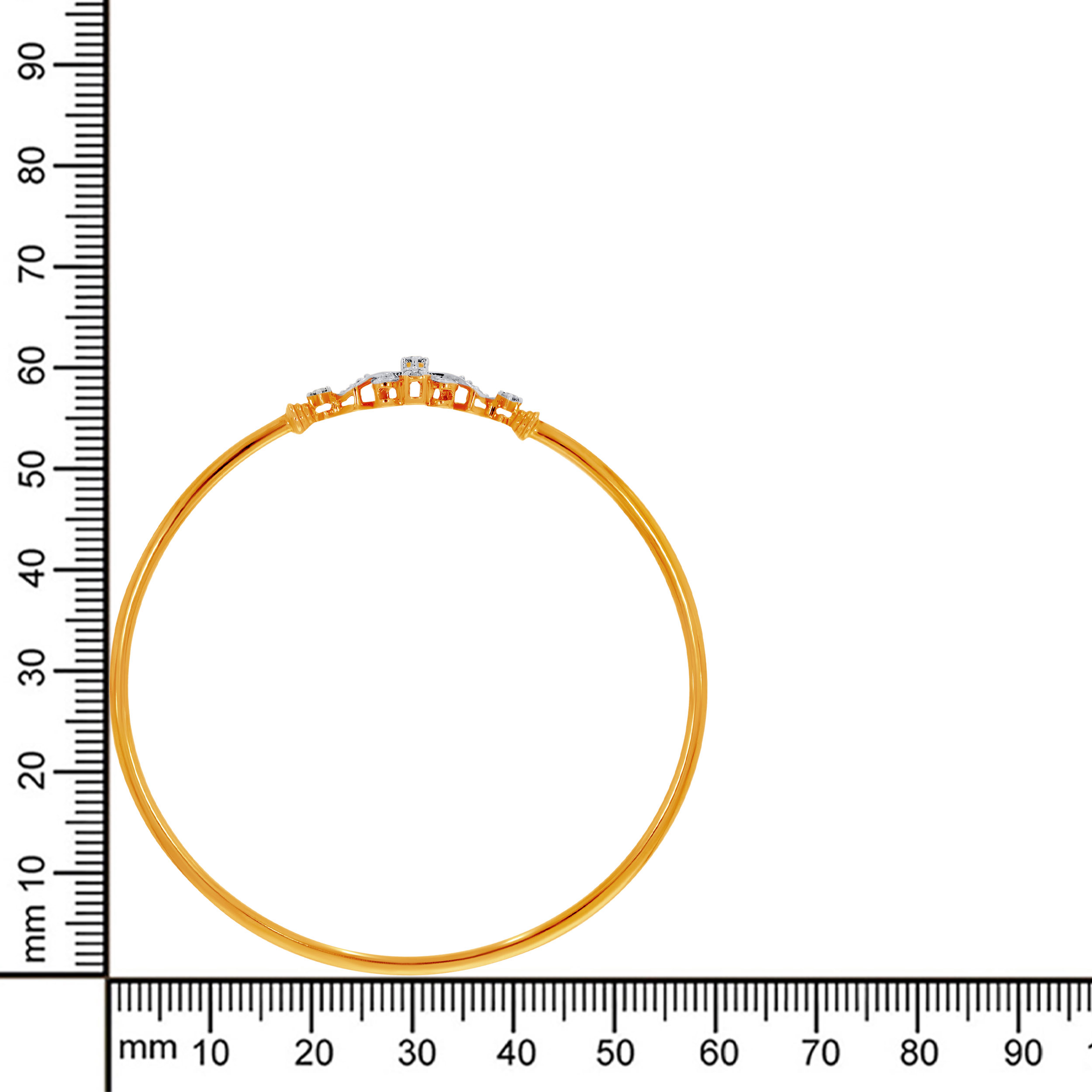 Sparkling Floret Diamond Noa Bangle - Senco Gold and Diamonds