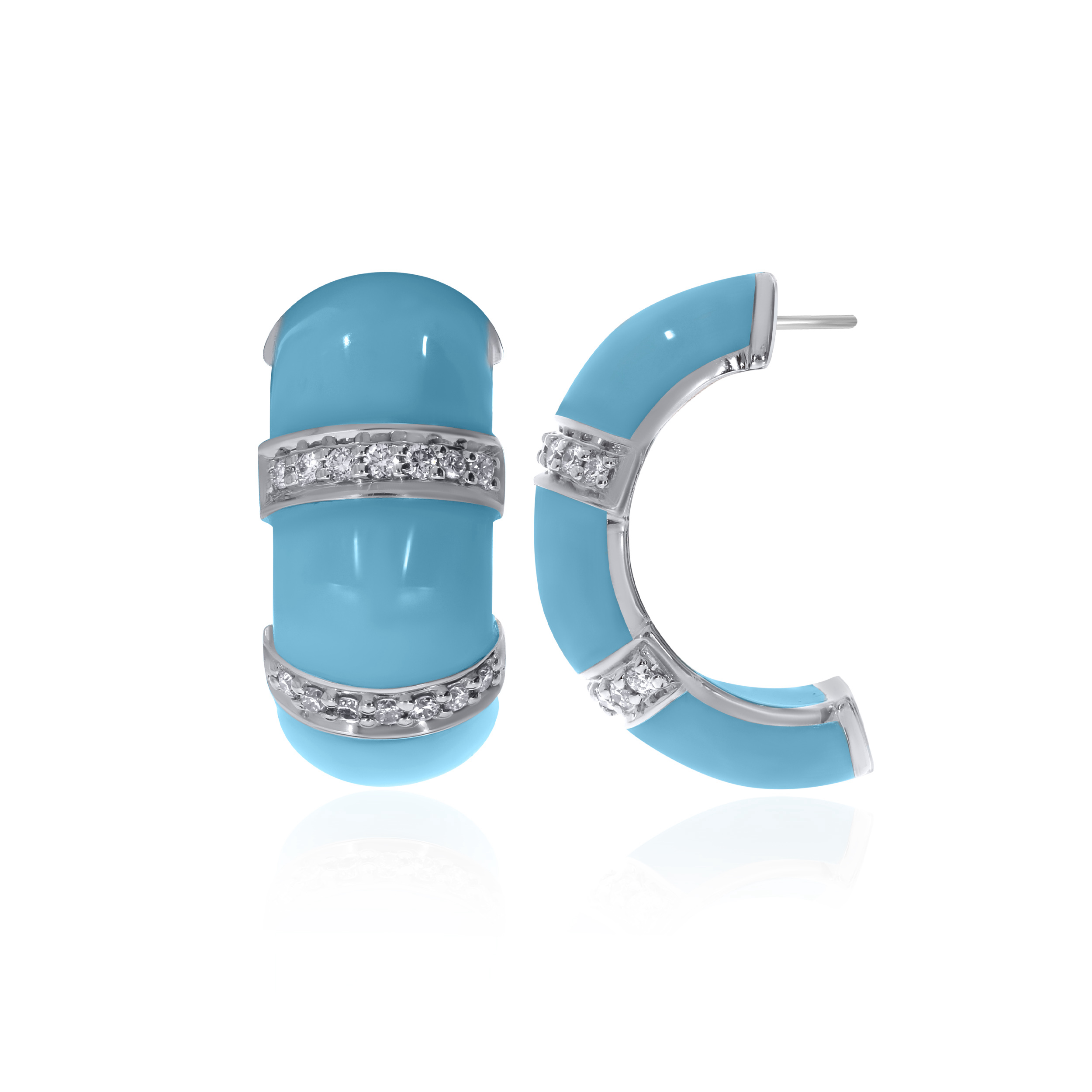 Azure Appeal Diamond Studs - Senco Gold and Diamonds