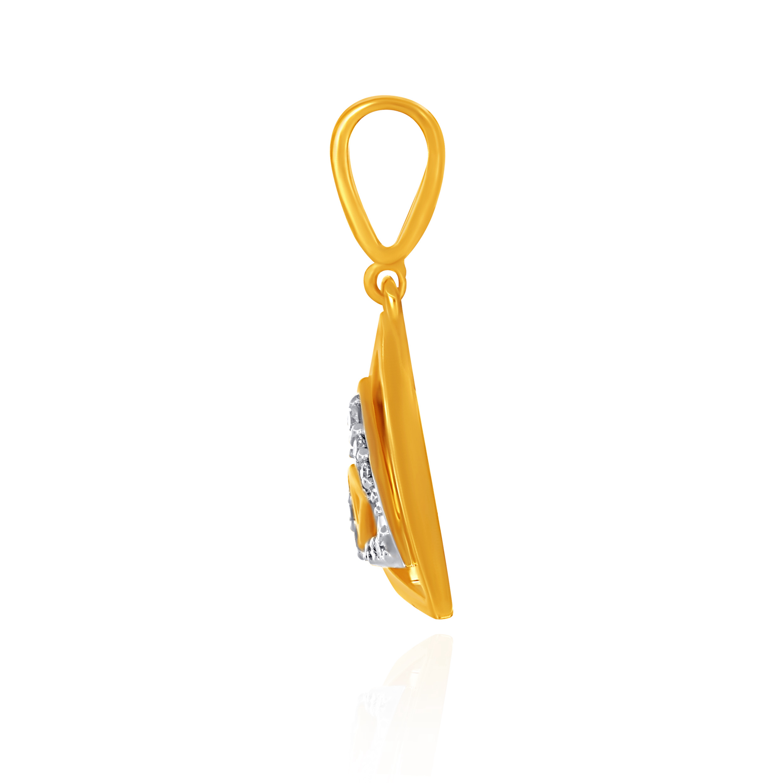 Nested Triangles Diamond Pendant - Senco Gold and Diamonds