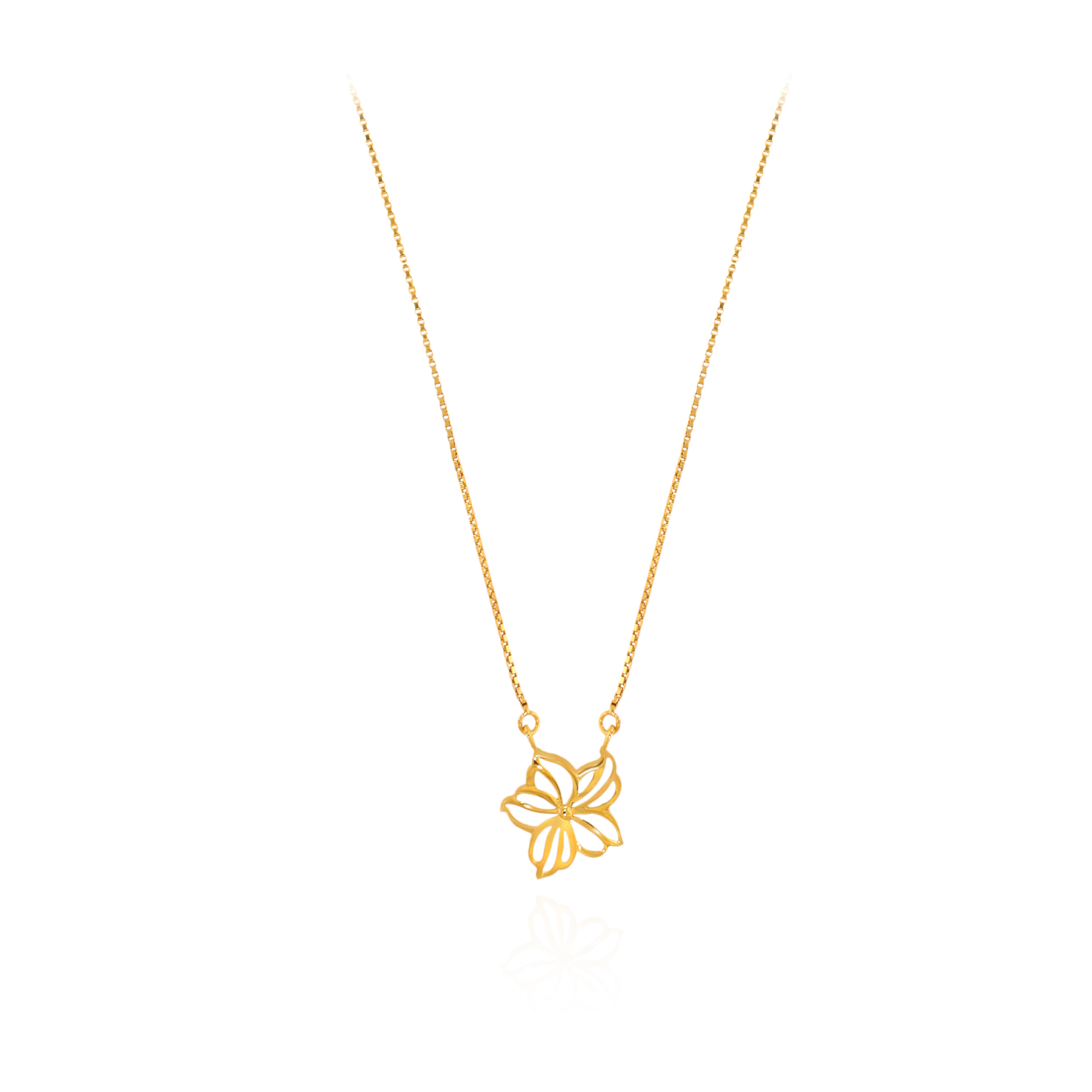 Lily Drift Gold Chain Pendant - Senco Gold and Diamonds