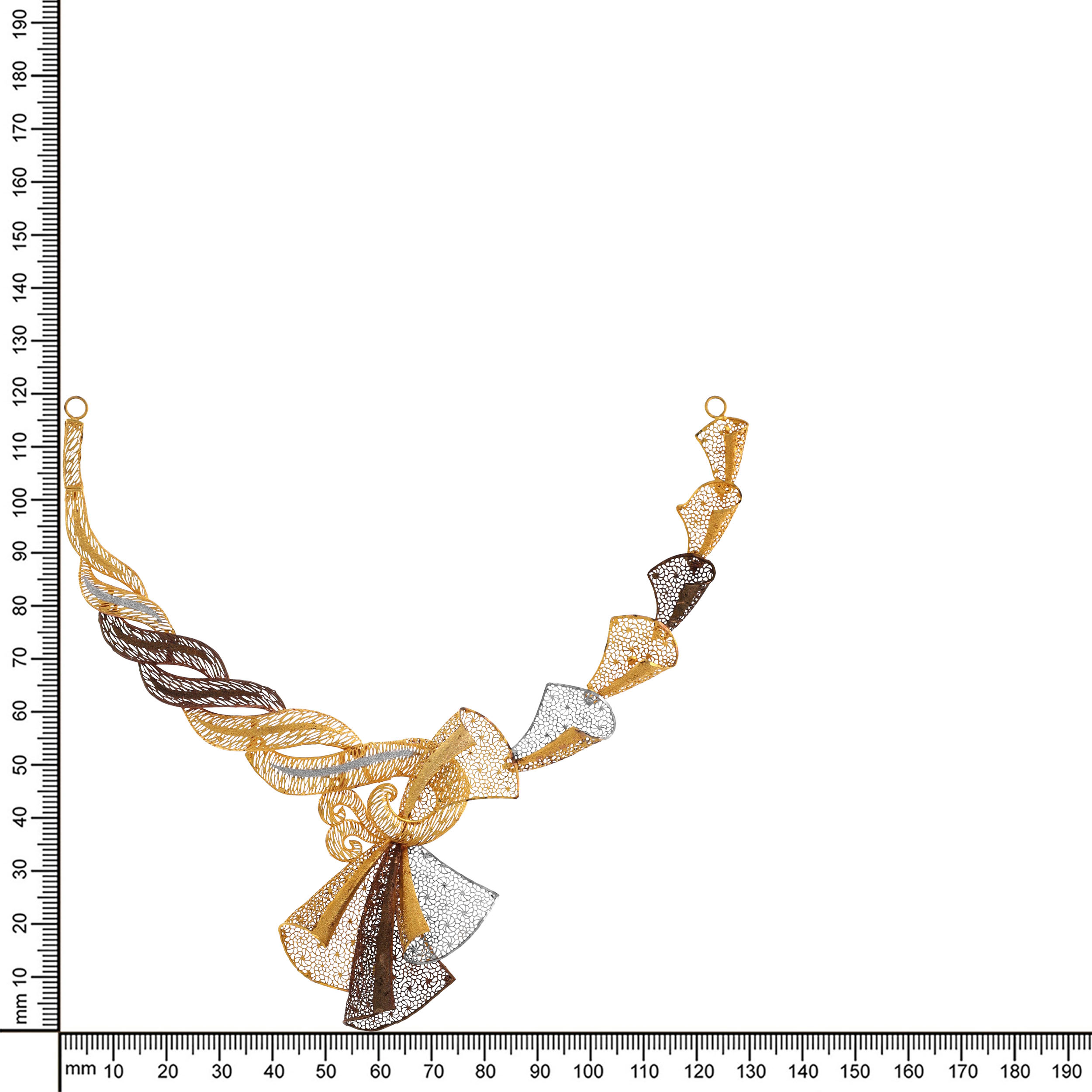 Ornate Twisted Mesh Gold Necklace - Senco Gold and Diamonds