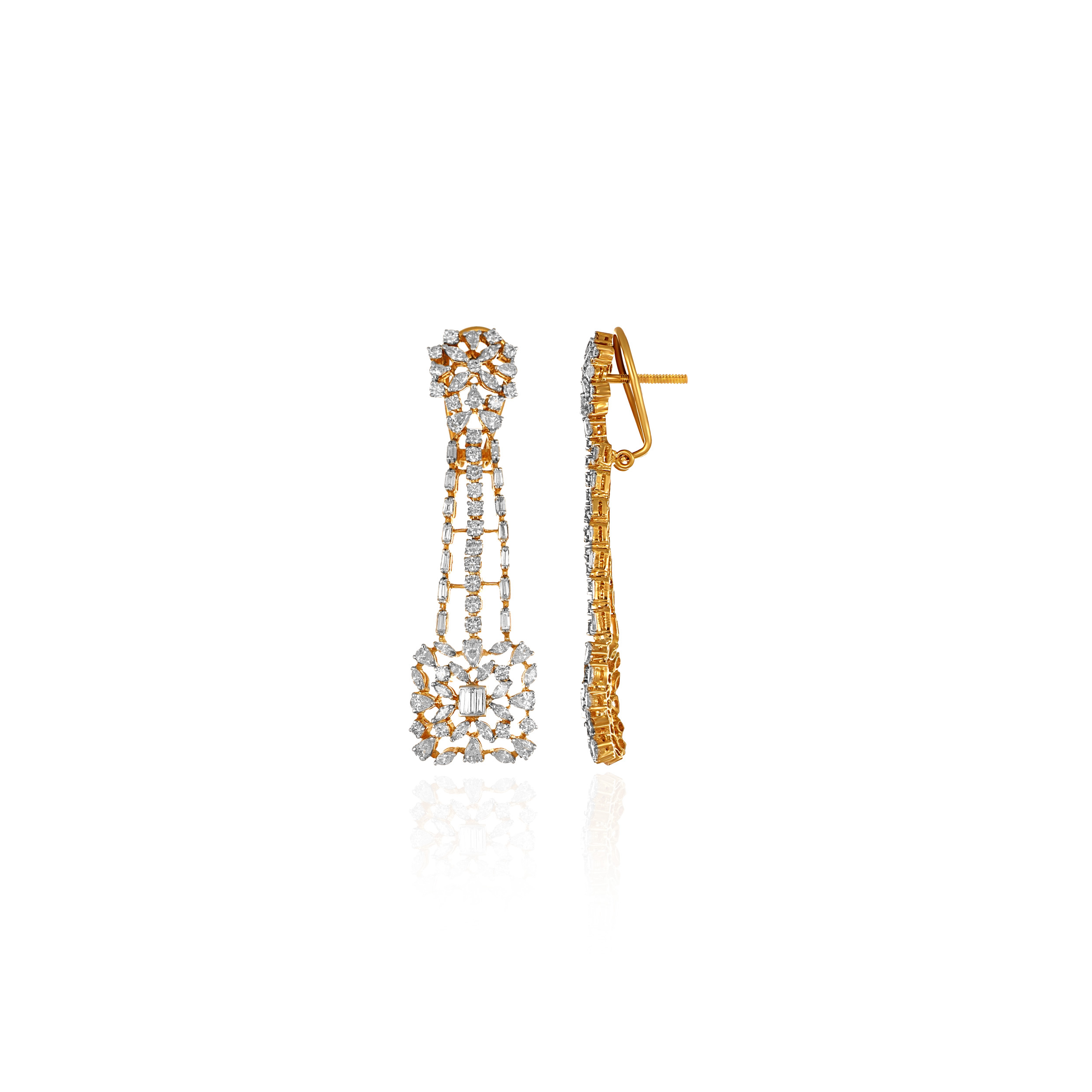 Opulent Symphony Diamond Earrings - Senco Gold and Diamonds