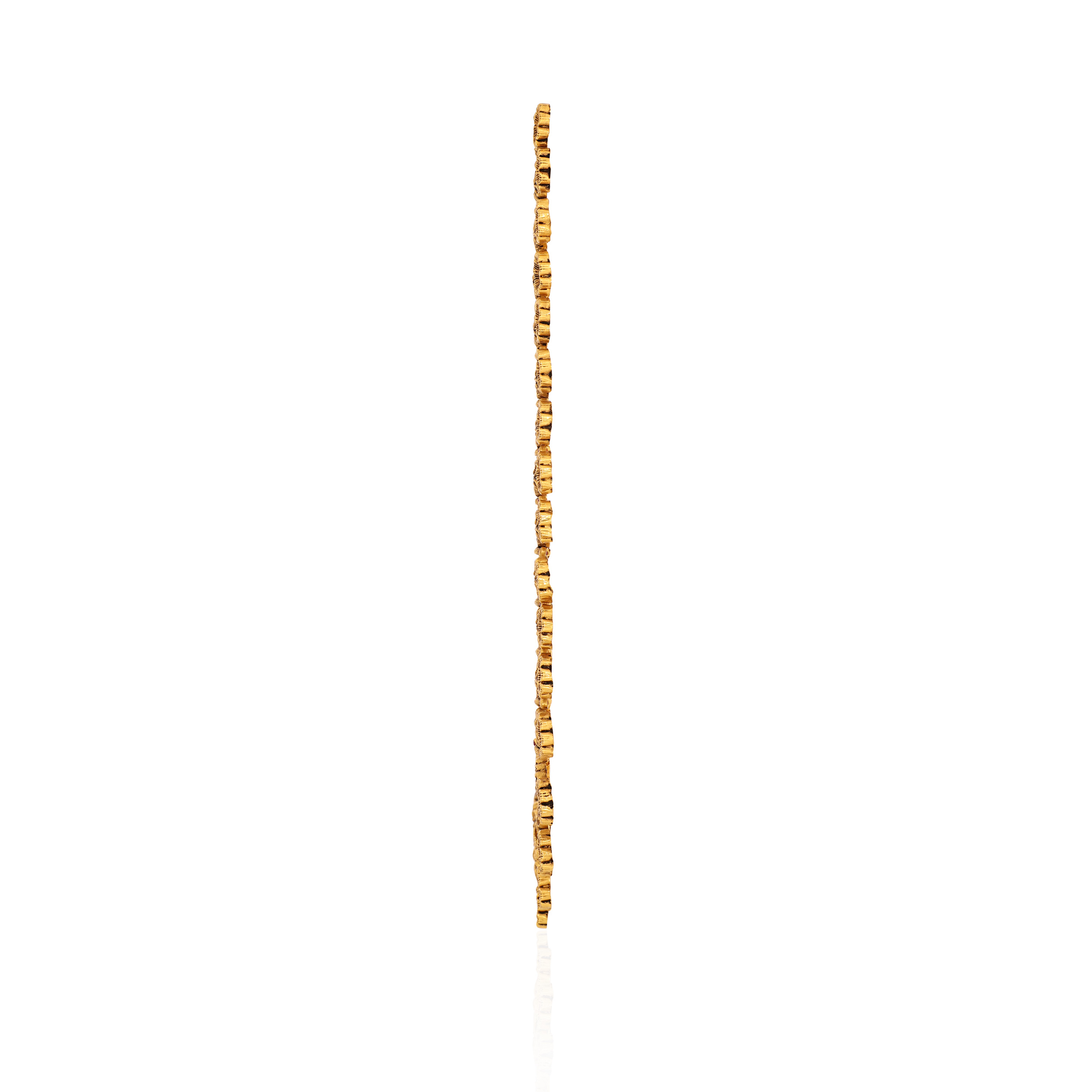 Floral Treasure Antique Gold Long Necklace - Senco Gold and Diamonds