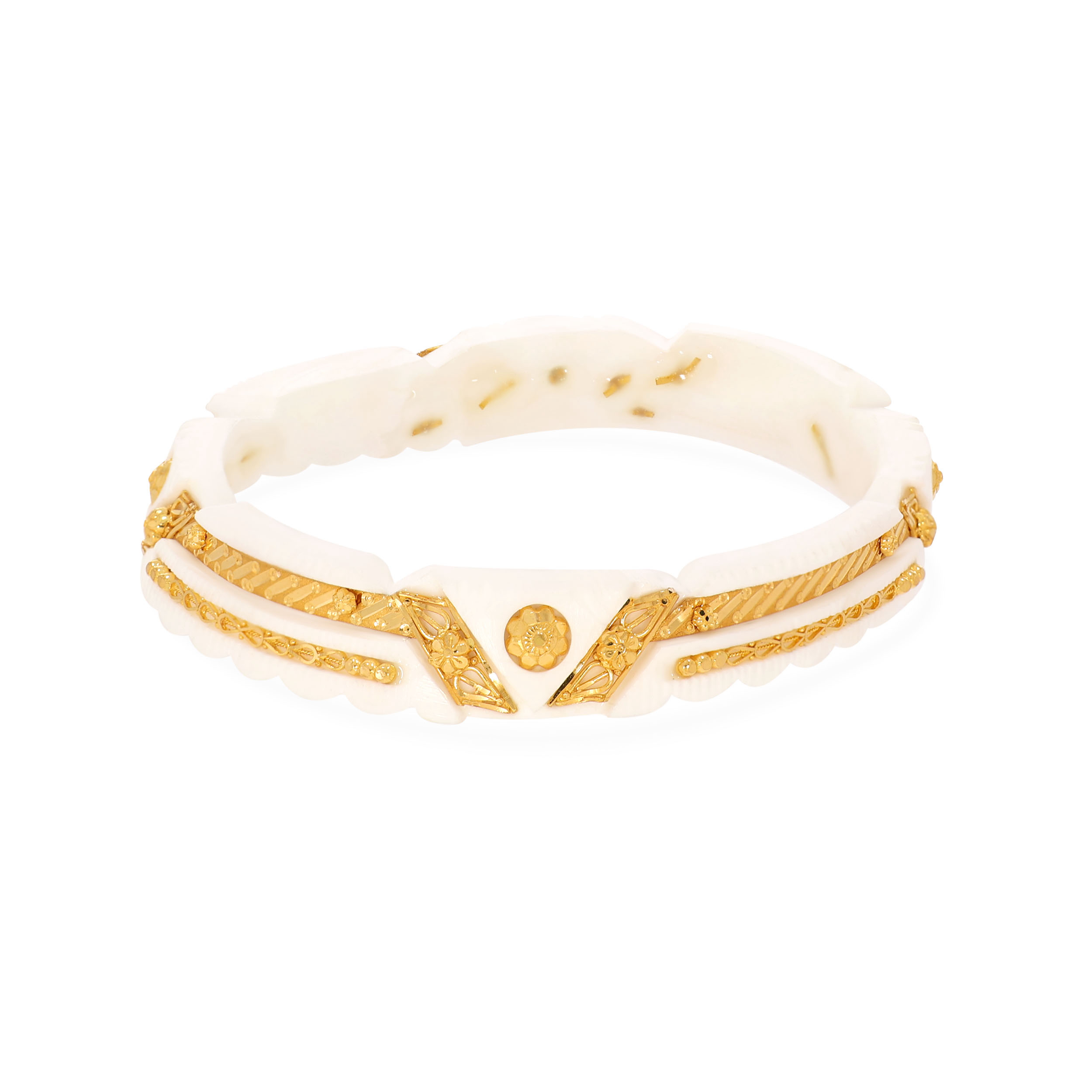 Blooms and Droplets Gold Sankha - Senco Gold and Diamonds