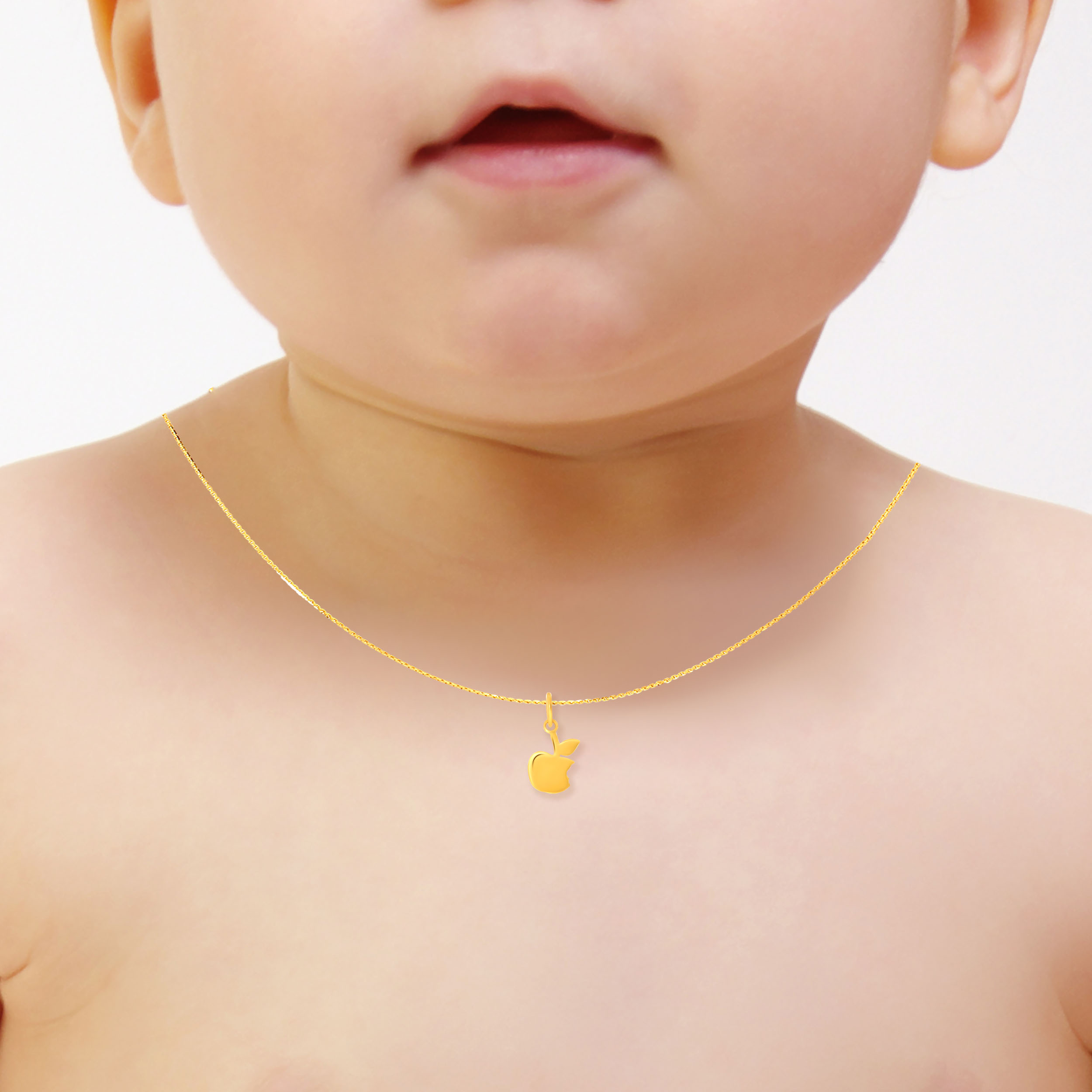 Apple of my Eye Kids Gold Pendant - Senco Gold and Diamonds