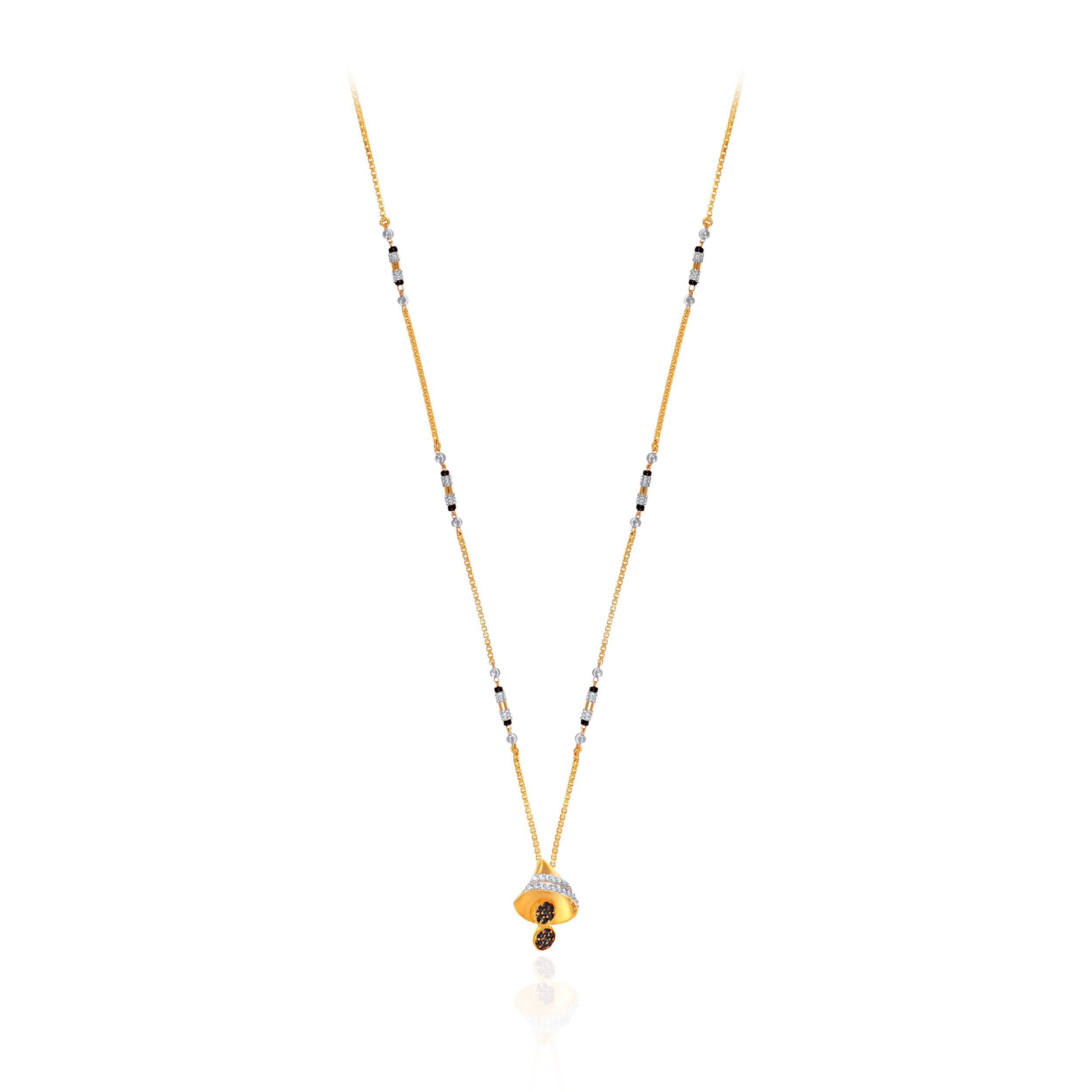 Understated Grace Gold Mangalsutra - Senco Gold and Diamonds