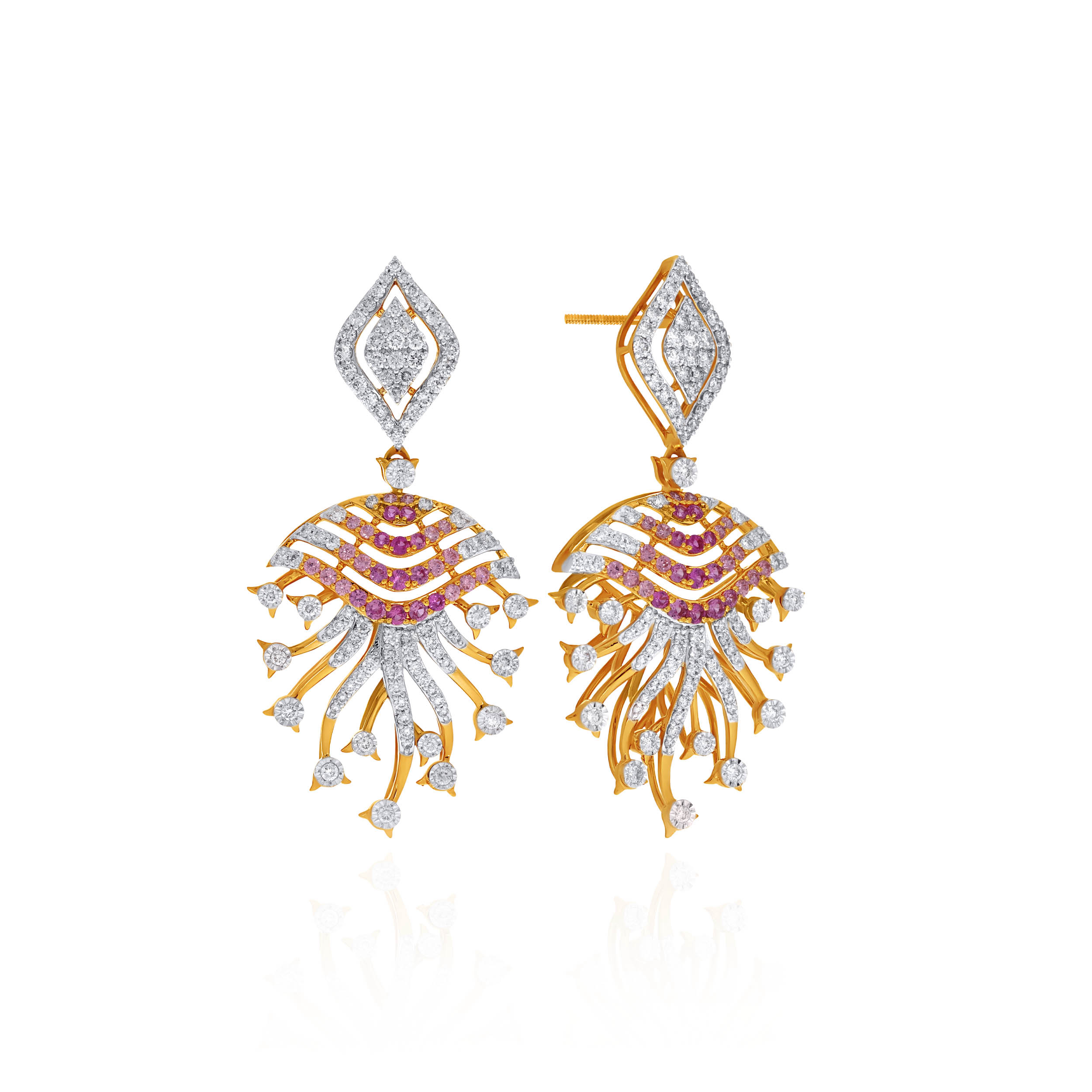 Aurelia Pink Diamond Earrings - Senco Gold and Diamonds