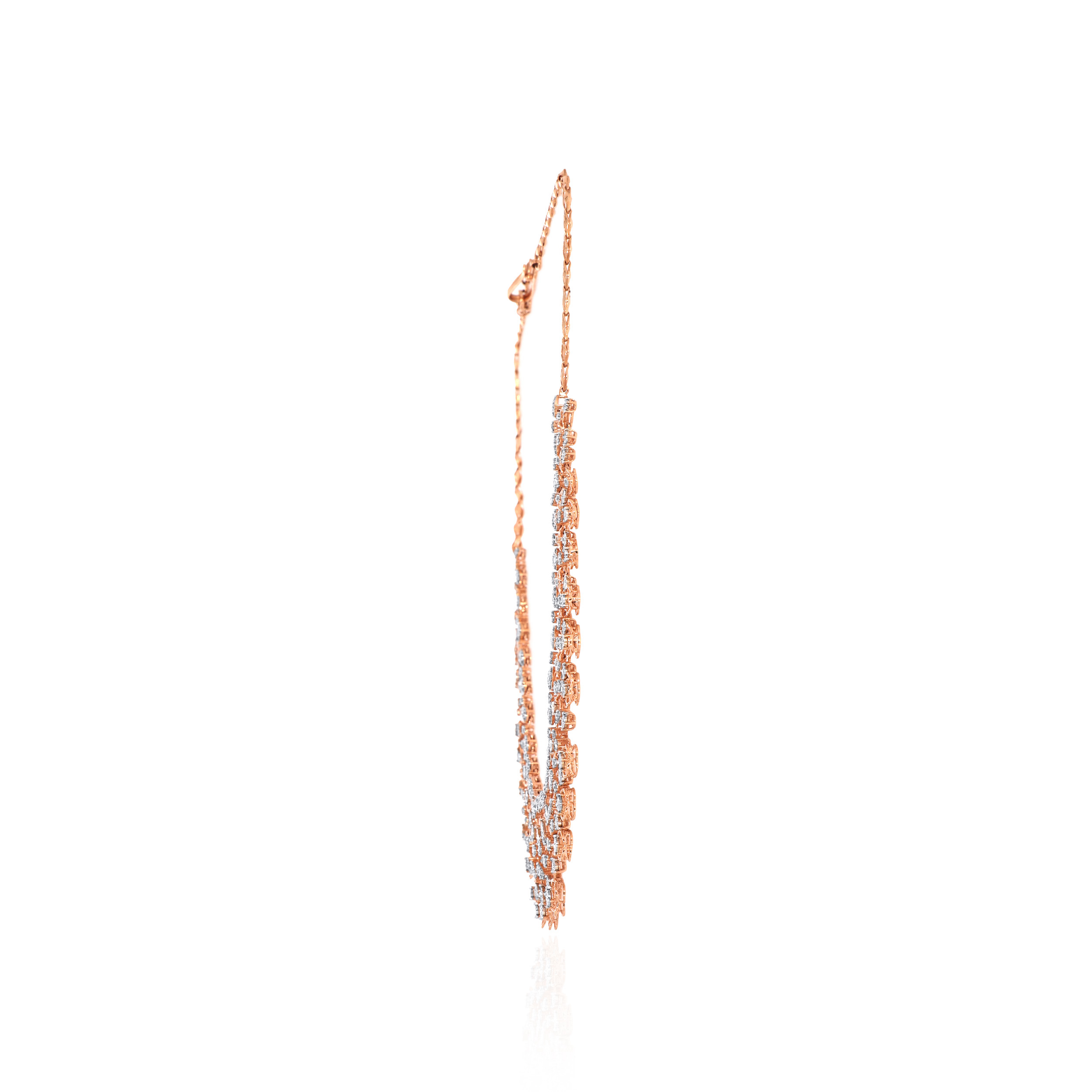 Opulent Openwork Diamond Necklace - Senco Gold and Diamonds