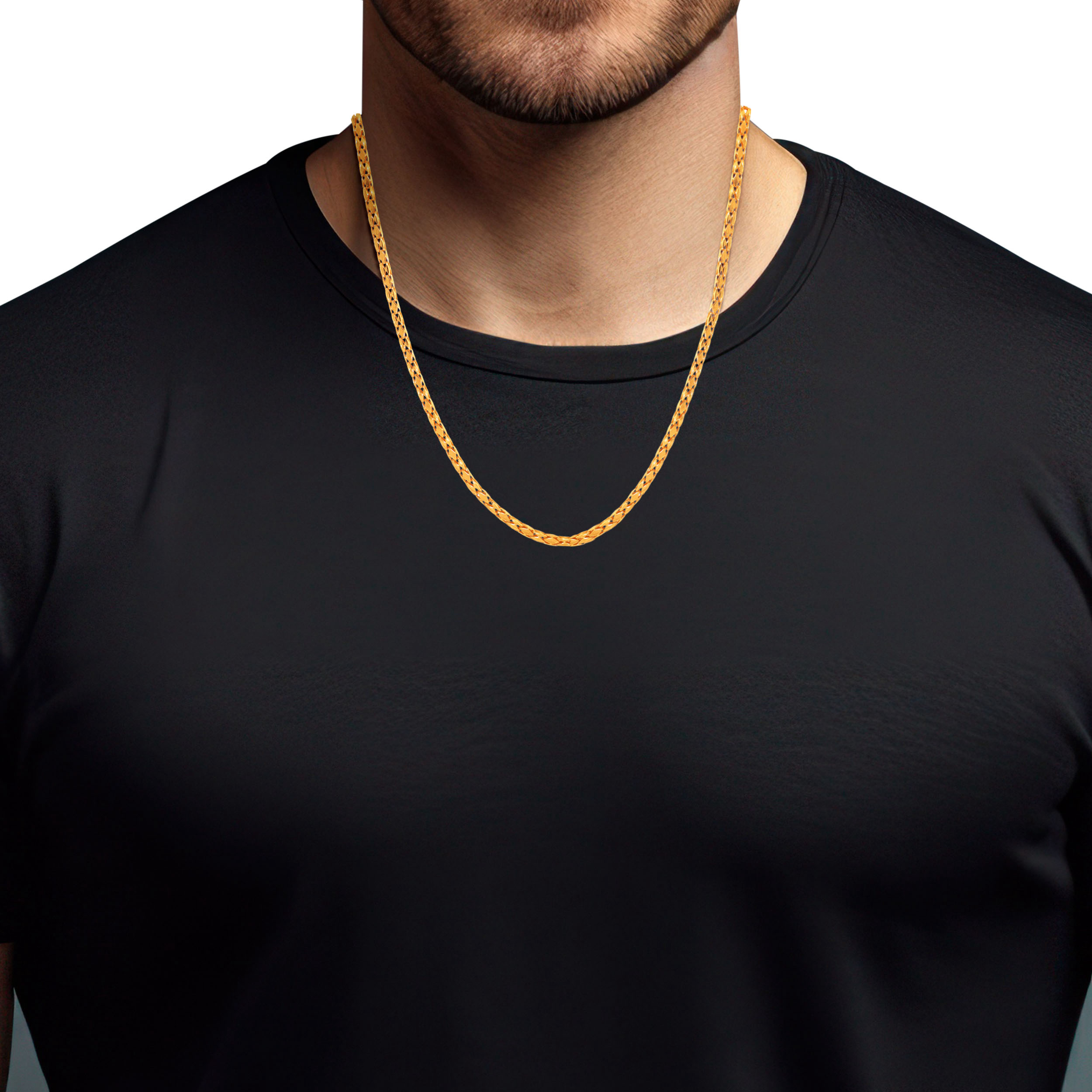 22K Yellow Gold Men Chain-GC-D000769599 - Senco Gold and Diamonds