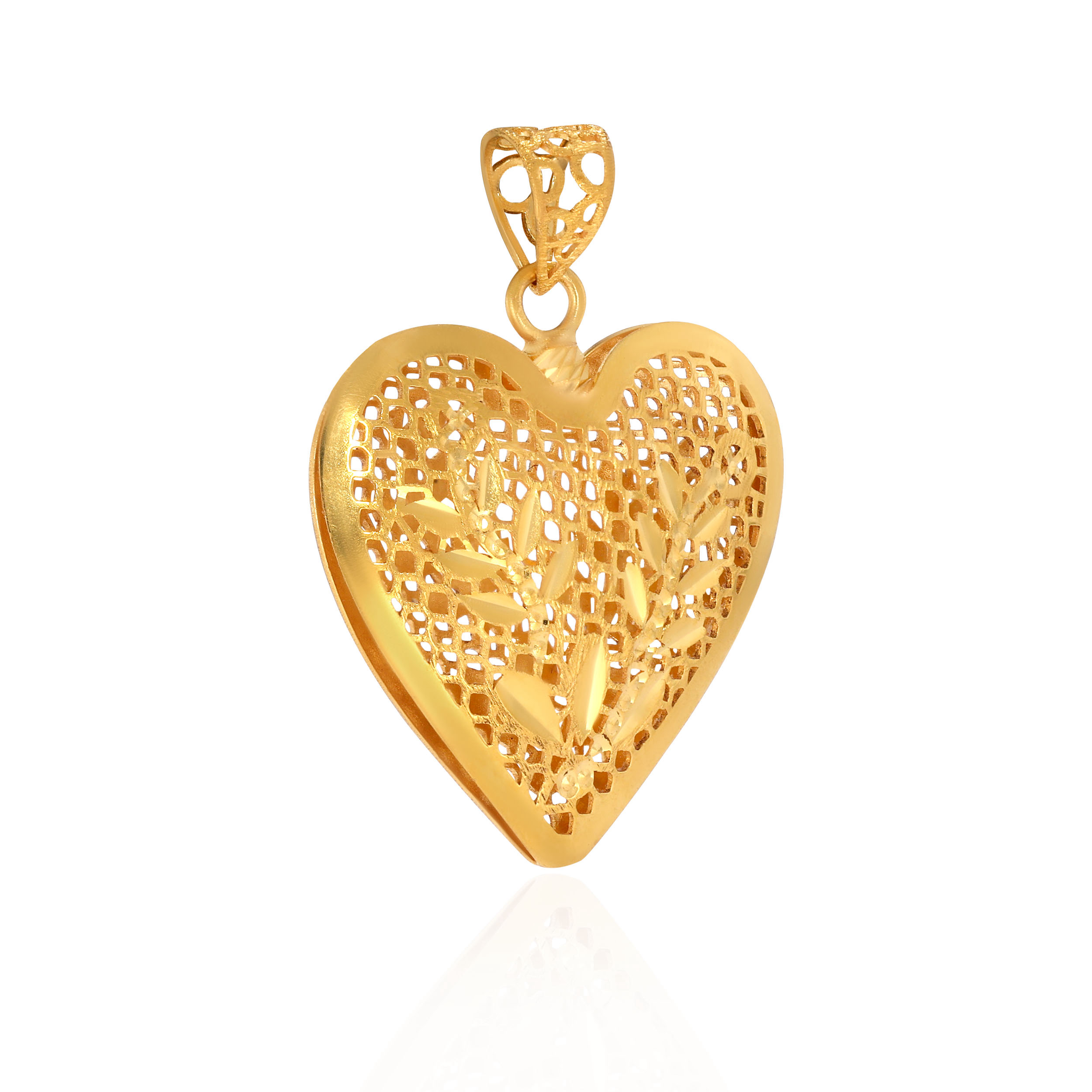 Loveable Roses Gold Pendant - Senco Gold and Diamonds