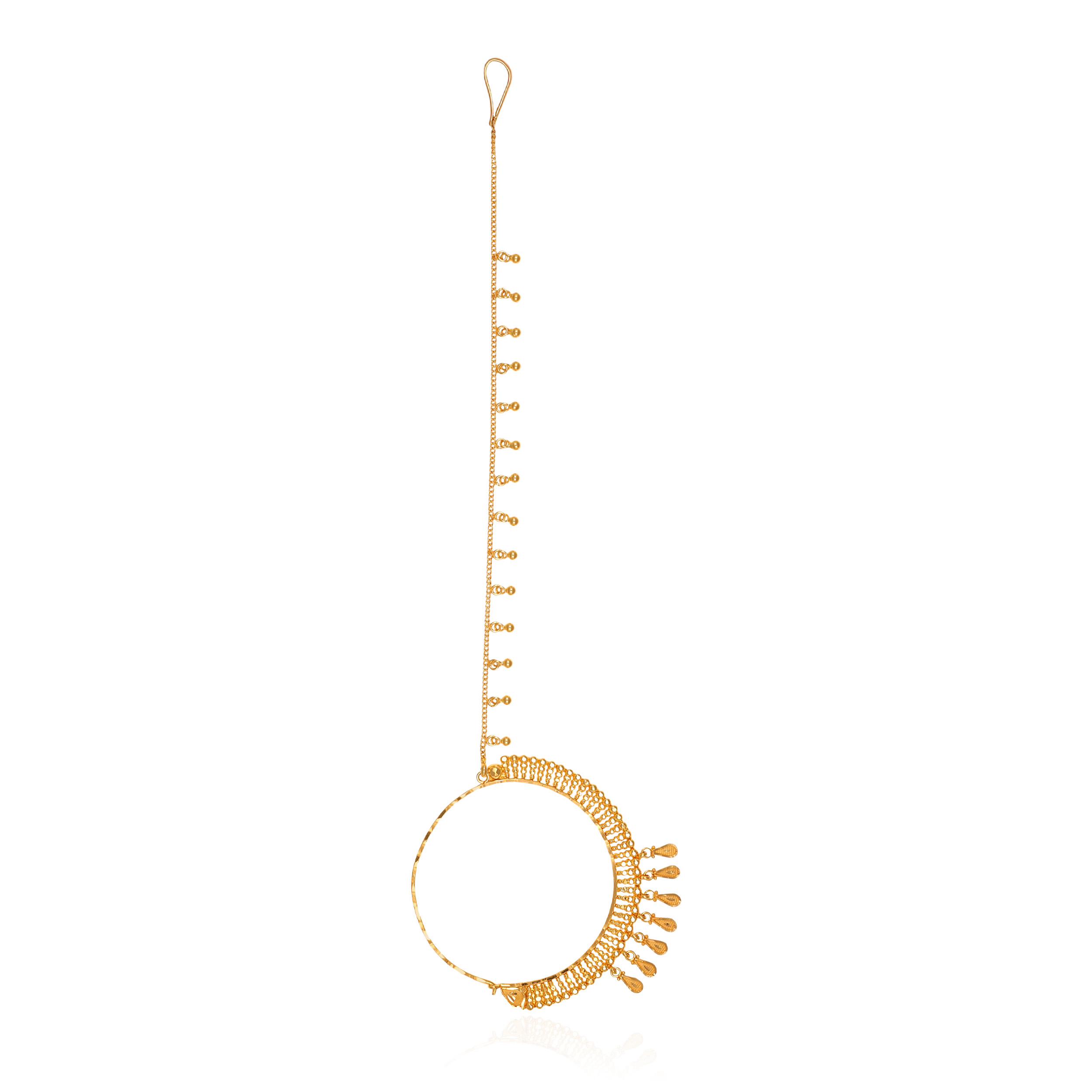 22K Yellow Gold Nath-GNT-D000734400 - Senco Gold and Diamonds
