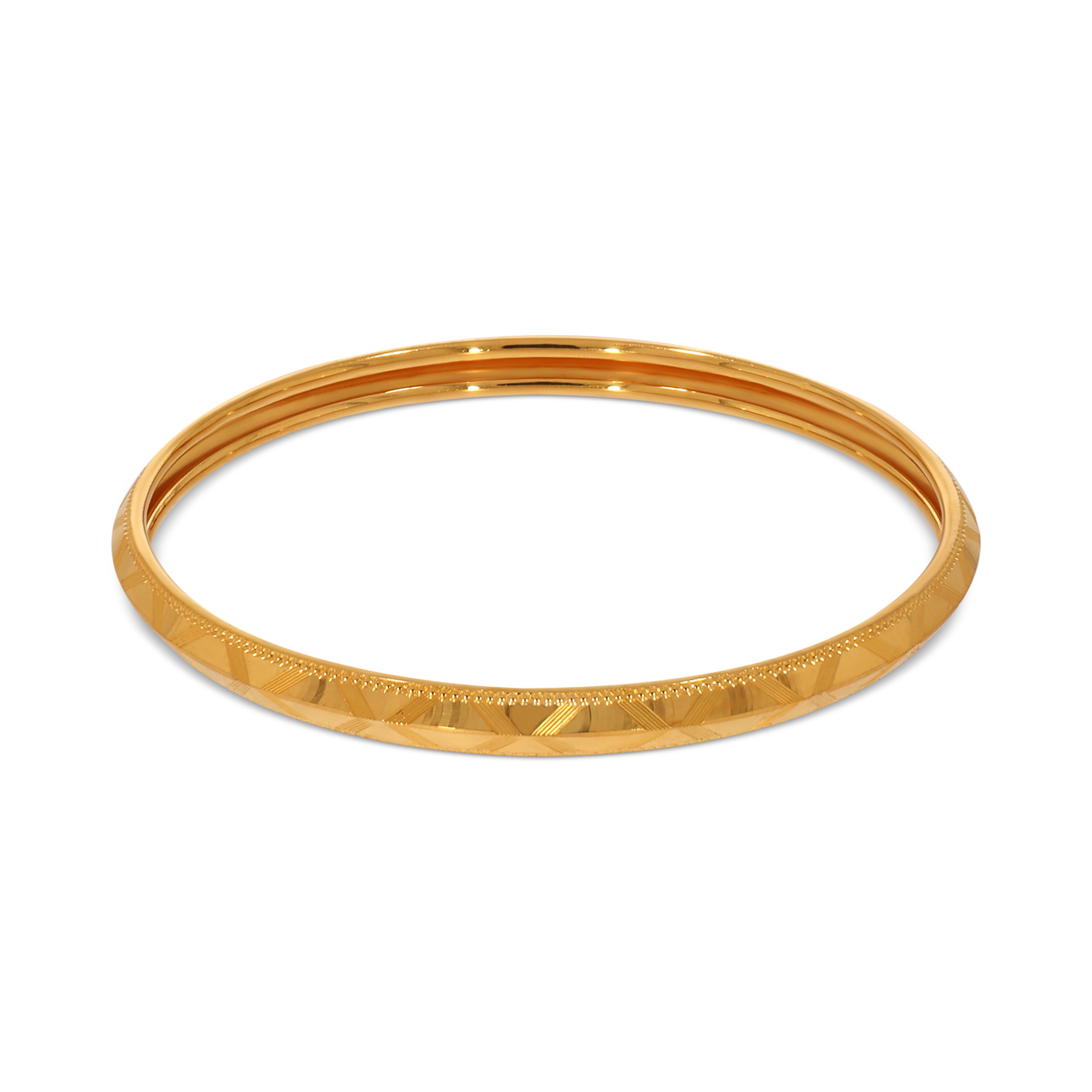 Chic Glow Gold Bangle - Senco Gold and Diamonds