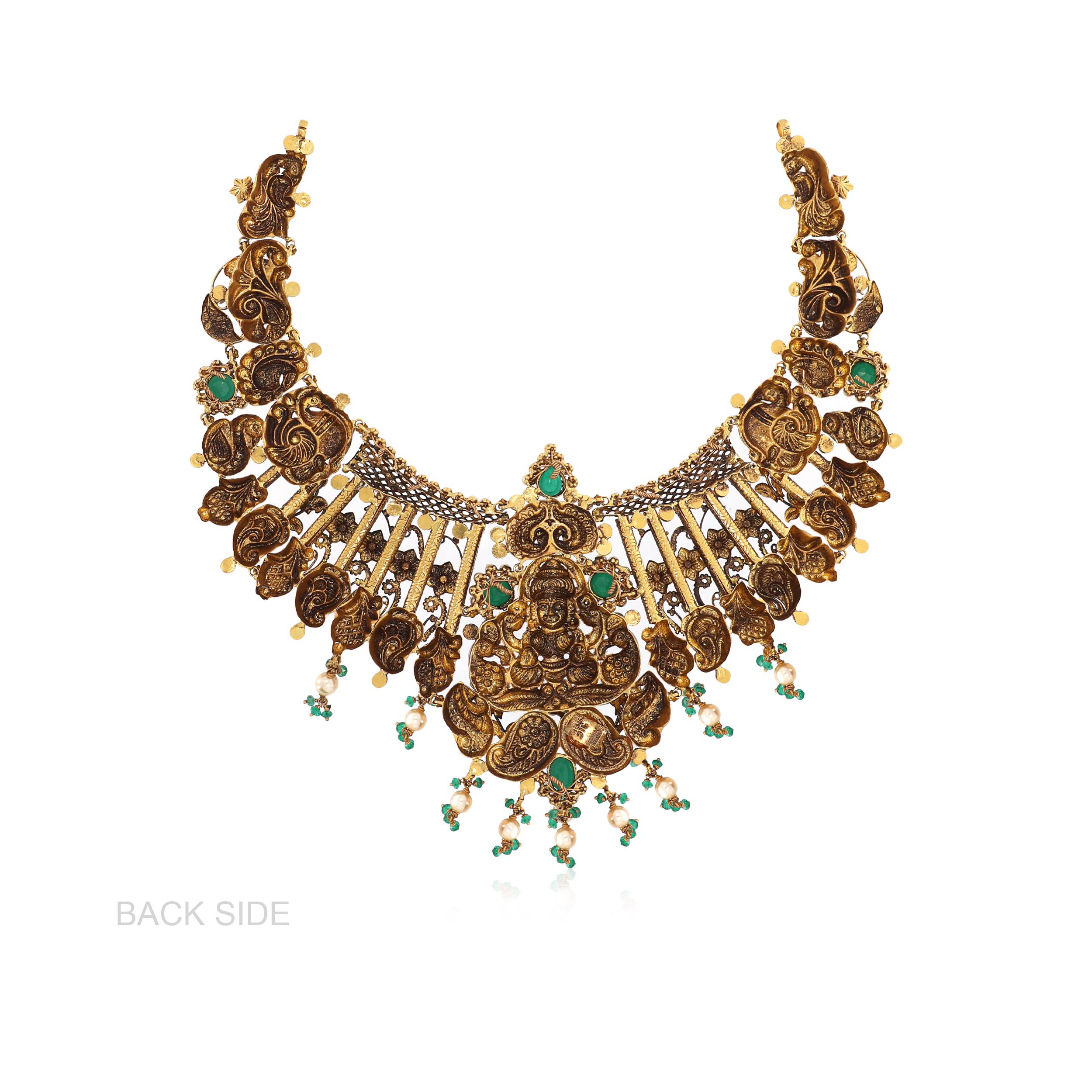 Blessed Radiance Antique Gold Necklace - Senco Gold and Diamonds