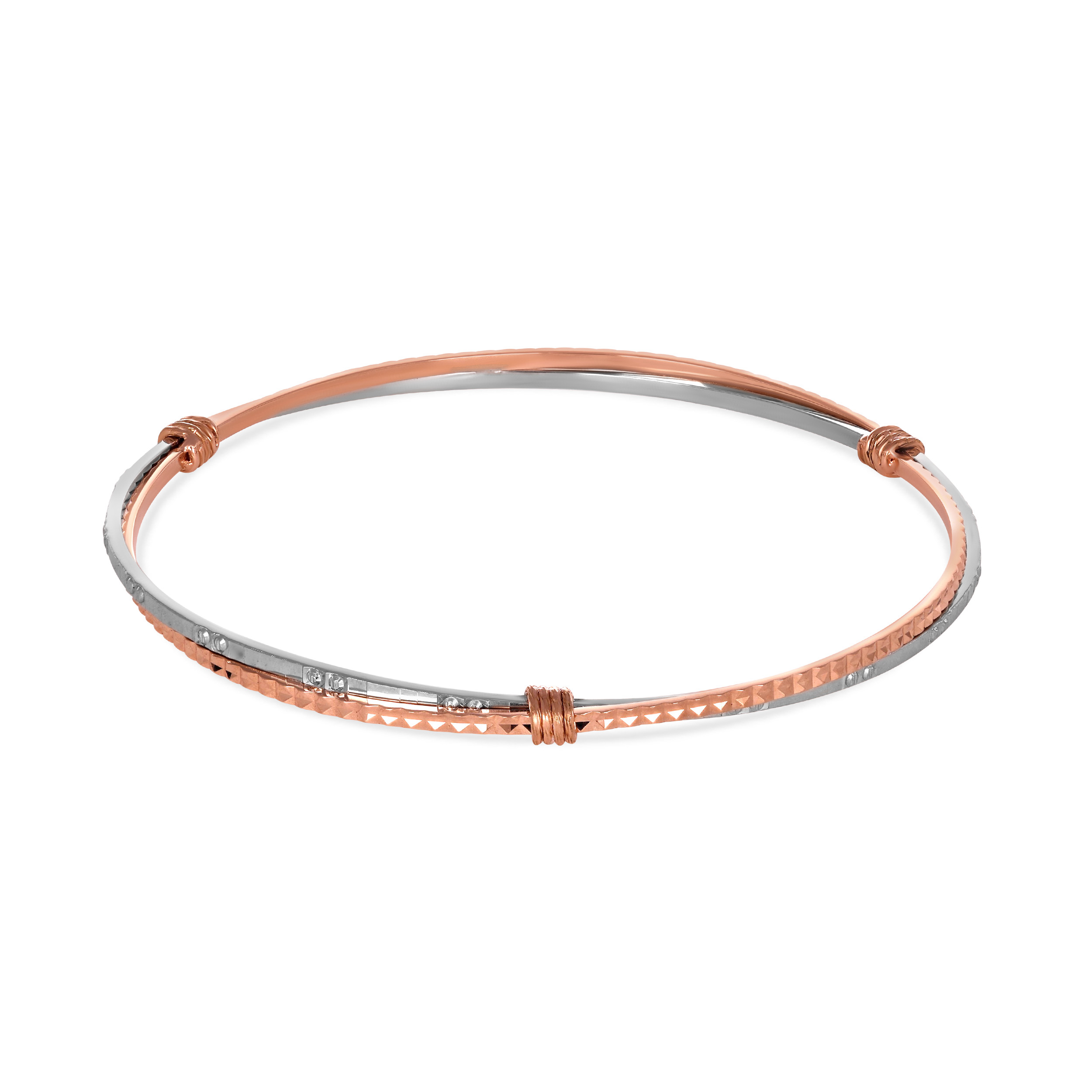 Radiant Fusion Platinum Bangle - Senco Gold and Diamonds