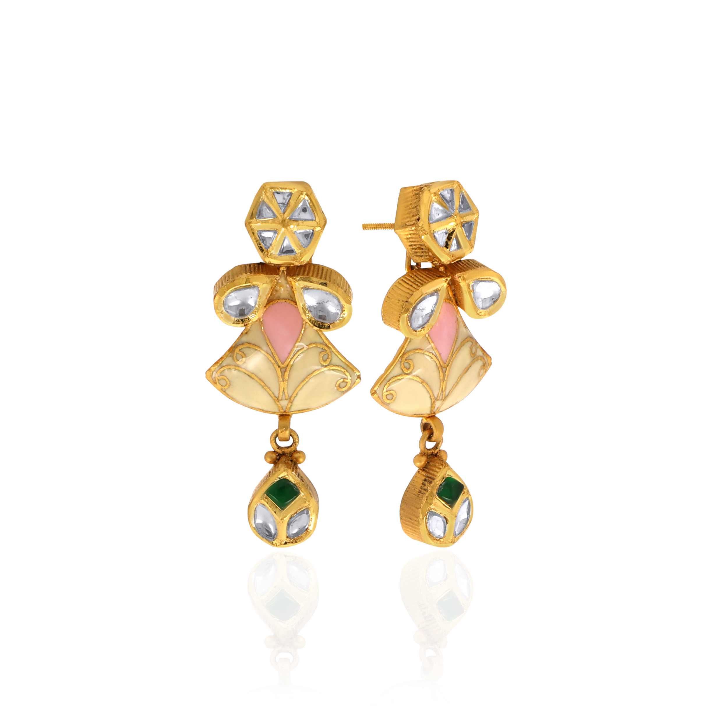 22K Yellow Gold Earrings-GPGN-D000654638 - Senco Gold and Diamonds
