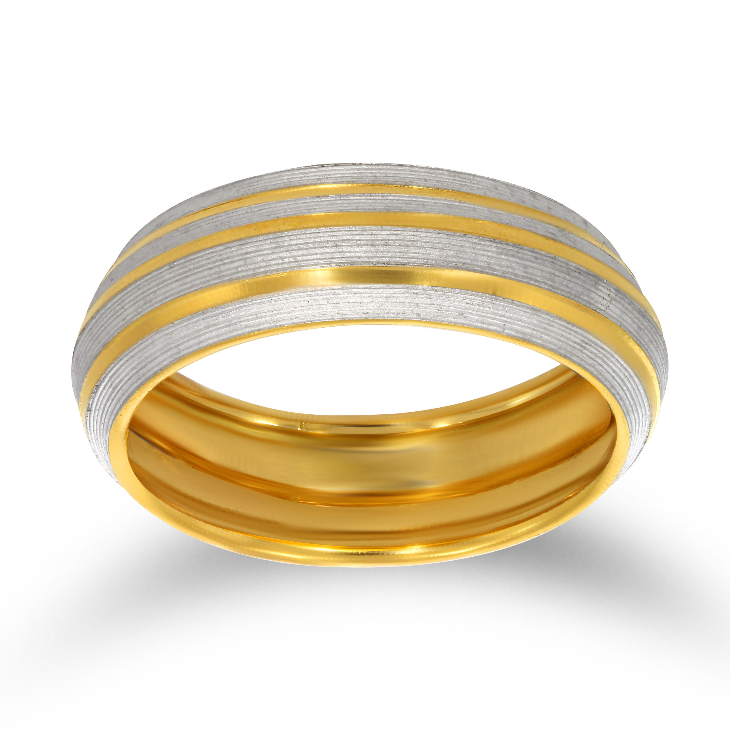 An Inner Artisan Men's Gold Band Ring - Senco Gold and Diamonds