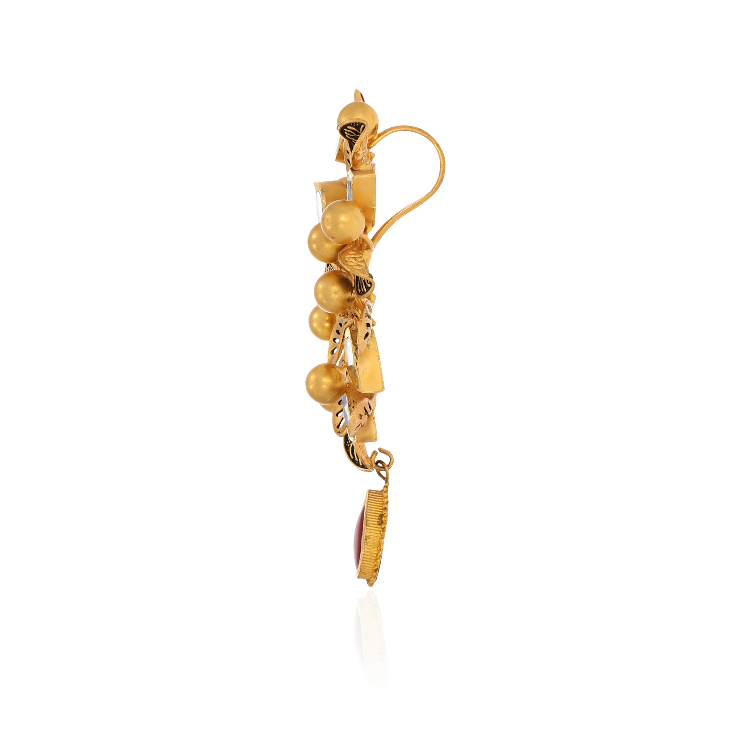 22K Yellow Gold Kundan Pendant-GPN-D000670255 - Senco Gold and Diamonds