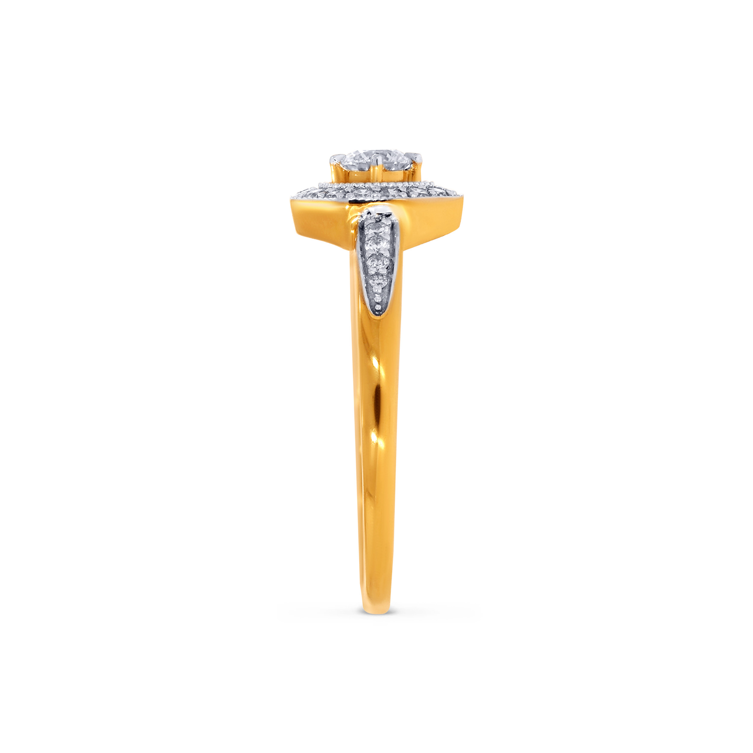 18K Yellow Gold Solitaire Ring-DLR-D000733036 - Senco Gold and Diamonds