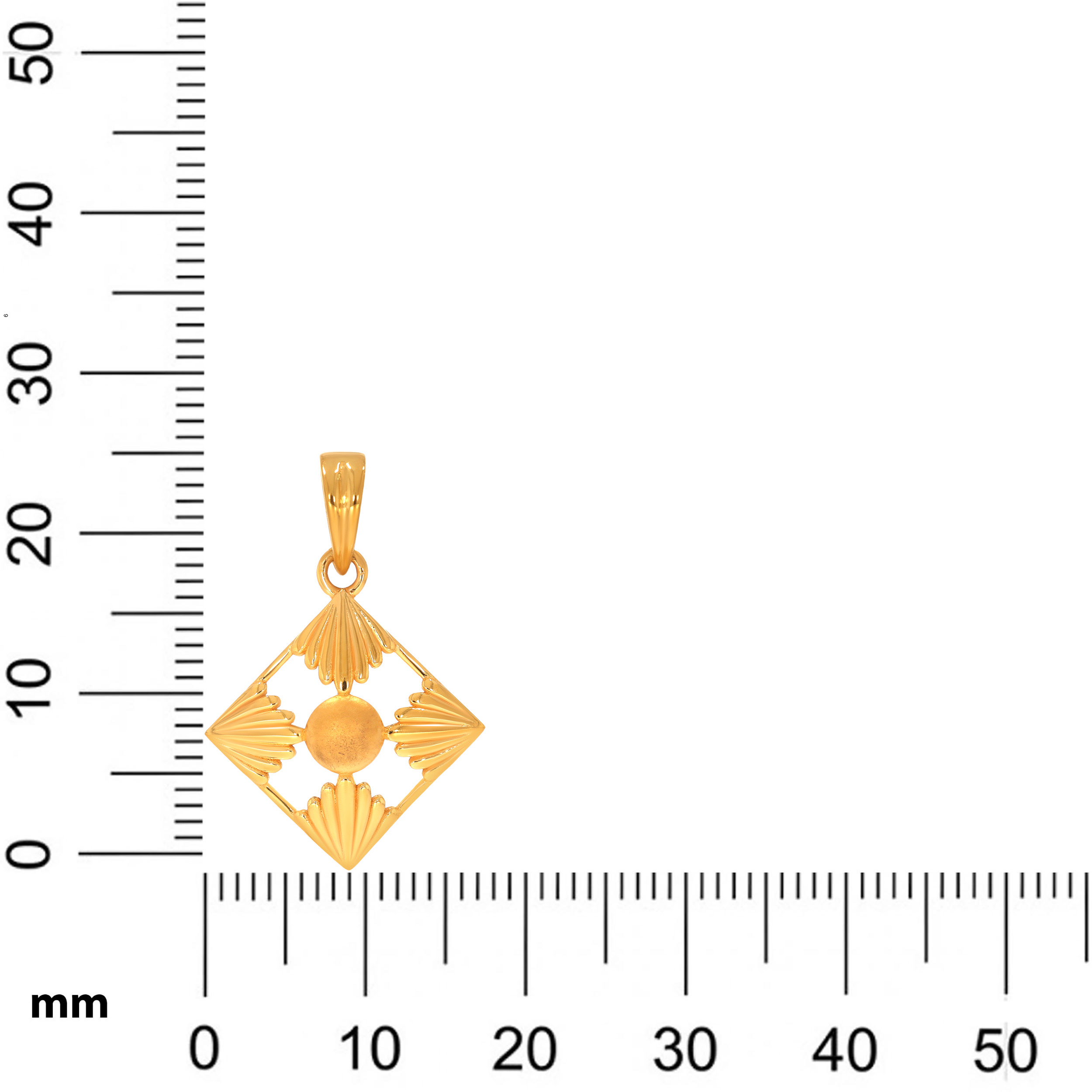 22 KT Yellow Gold Pendant-GPN-SAD0005210 - Senco Gold and Diamonds